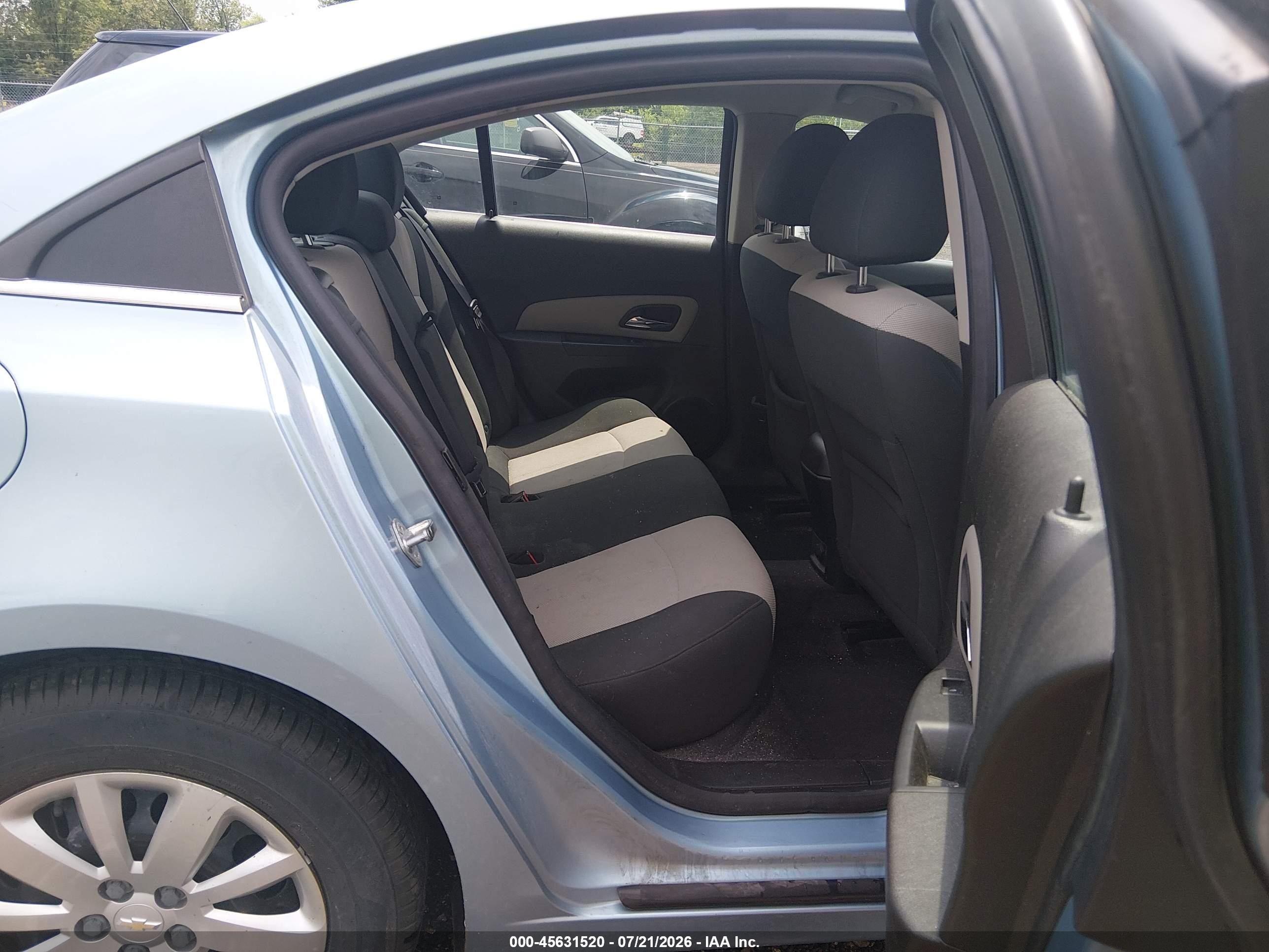 2011 Chevrolet Cruze Ls Light Blue vin: 1G1PC5SH4B7232111