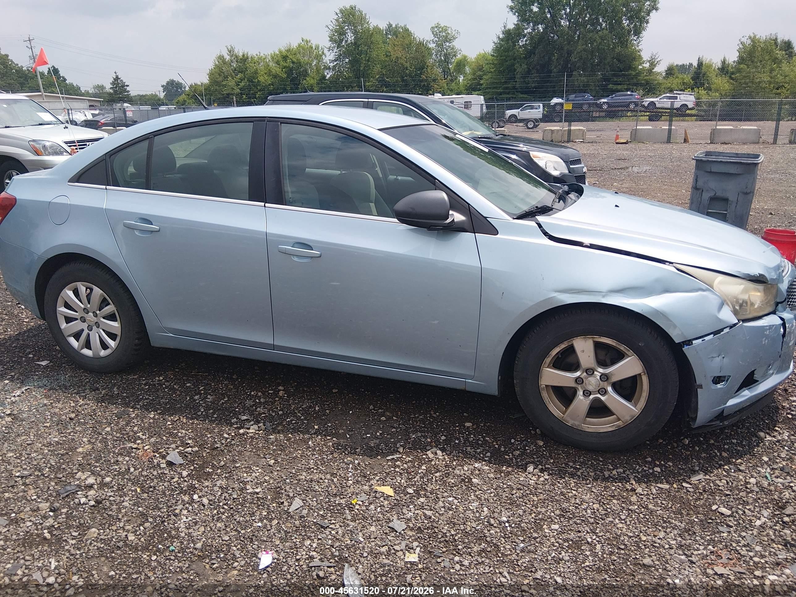 2011 Chevrolet Cruze Ls Light Blue vin: 1G1PC5SH4B7232111