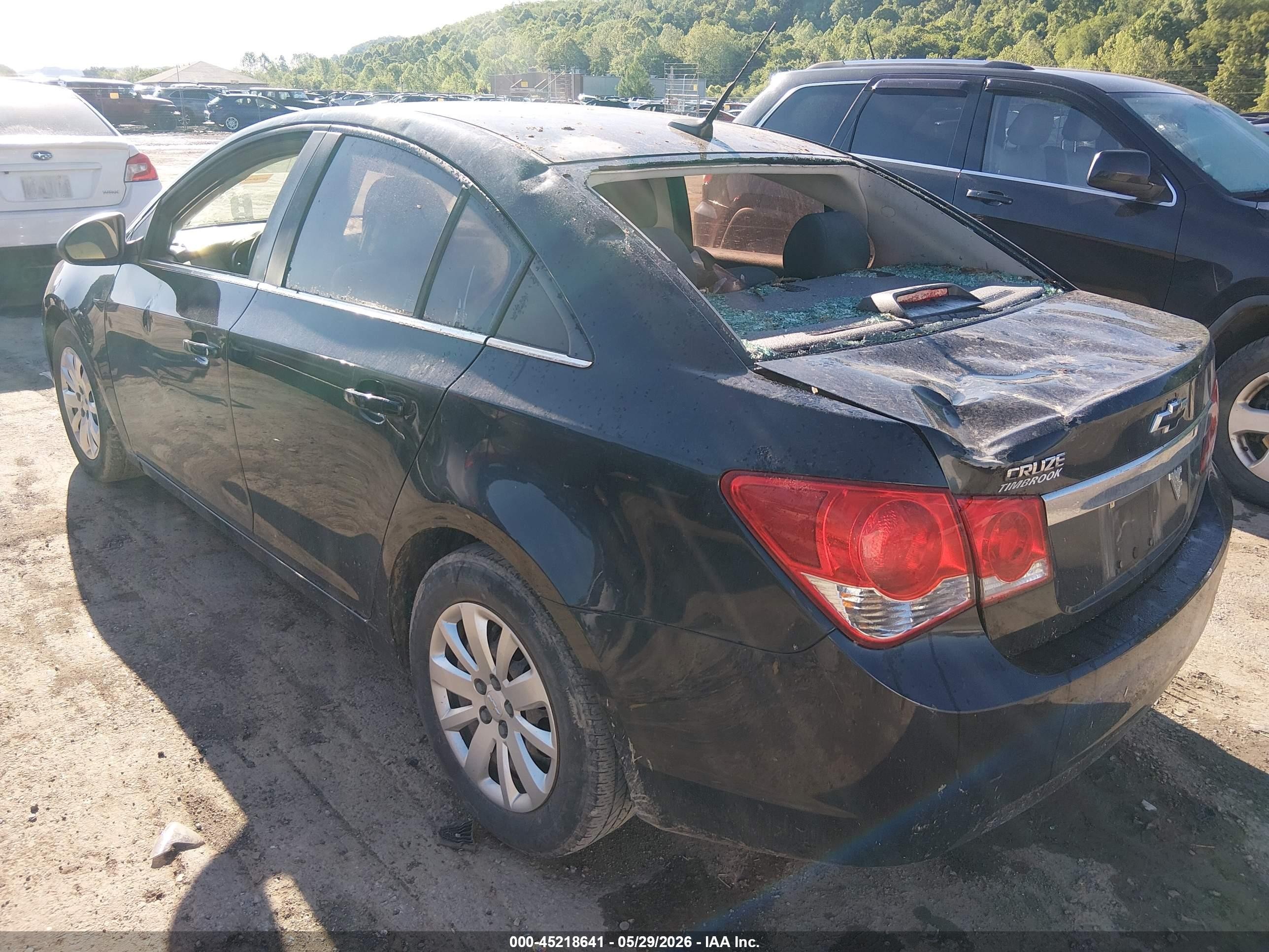 2011 Chevrolet Cruze Ls Black vin: 1G1PC5SH4B7270325