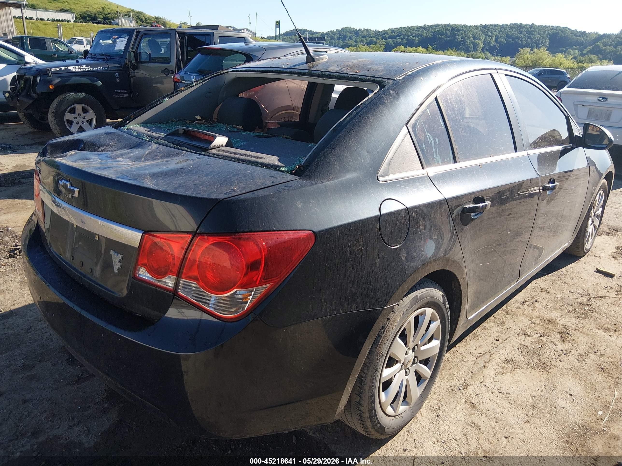2011 Chevrolet Cruze Ls Black vin: 1G1PC5SH4B7270325