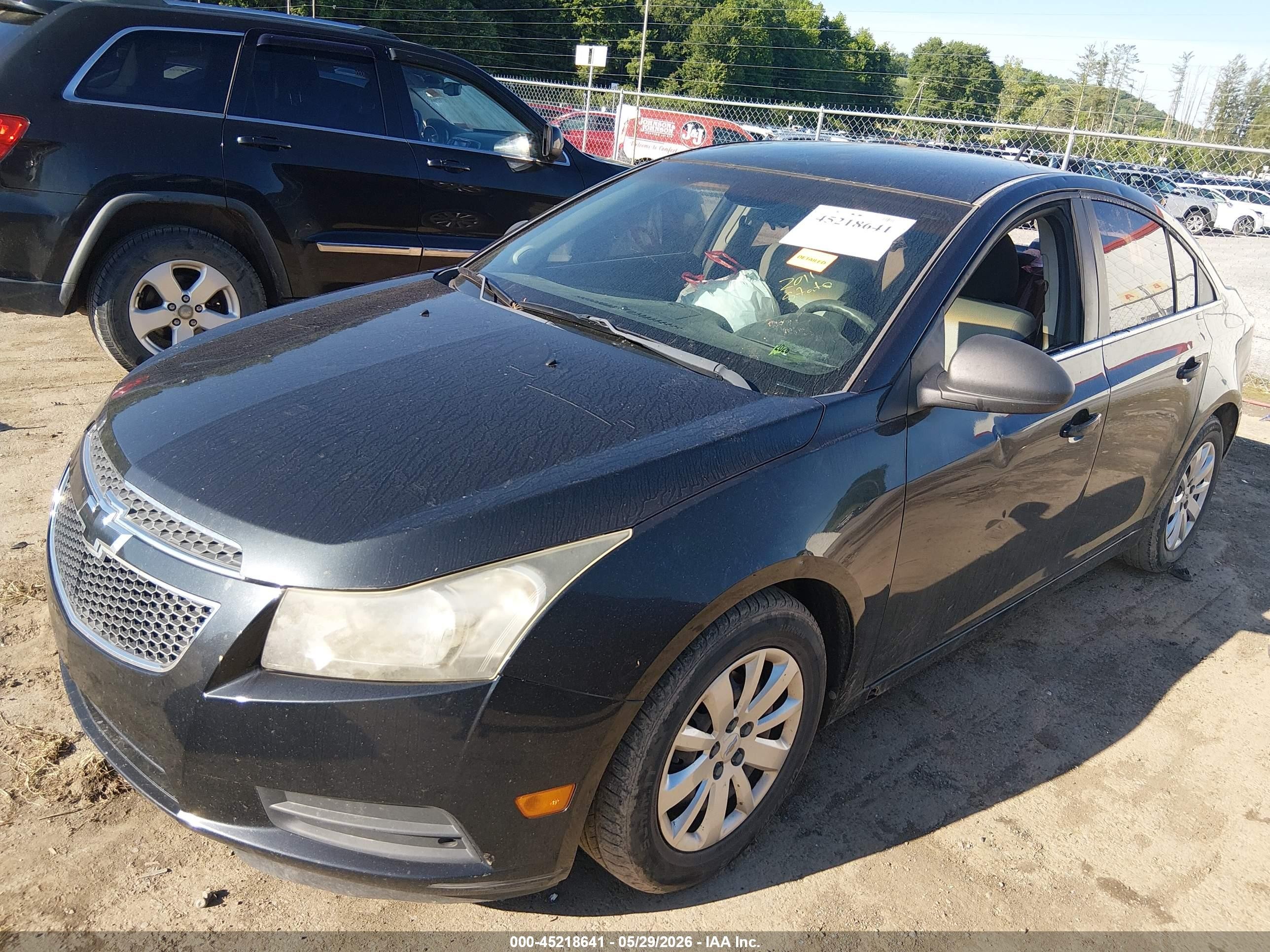 2011 Chevrolet Cruze Ls Black vin: 1G1PC5SH4B7270325