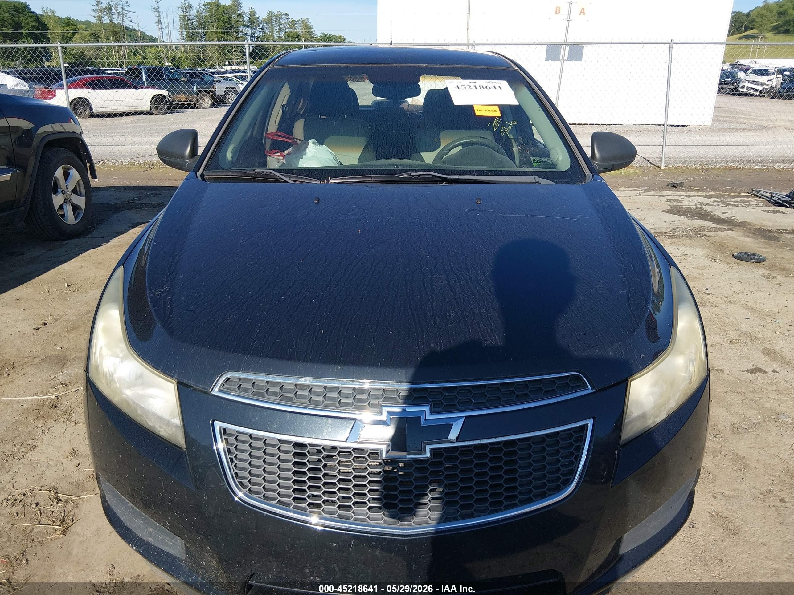 2011 Chevrolet Cruze Ls Black vin: 1G1PC5SH4B7270325