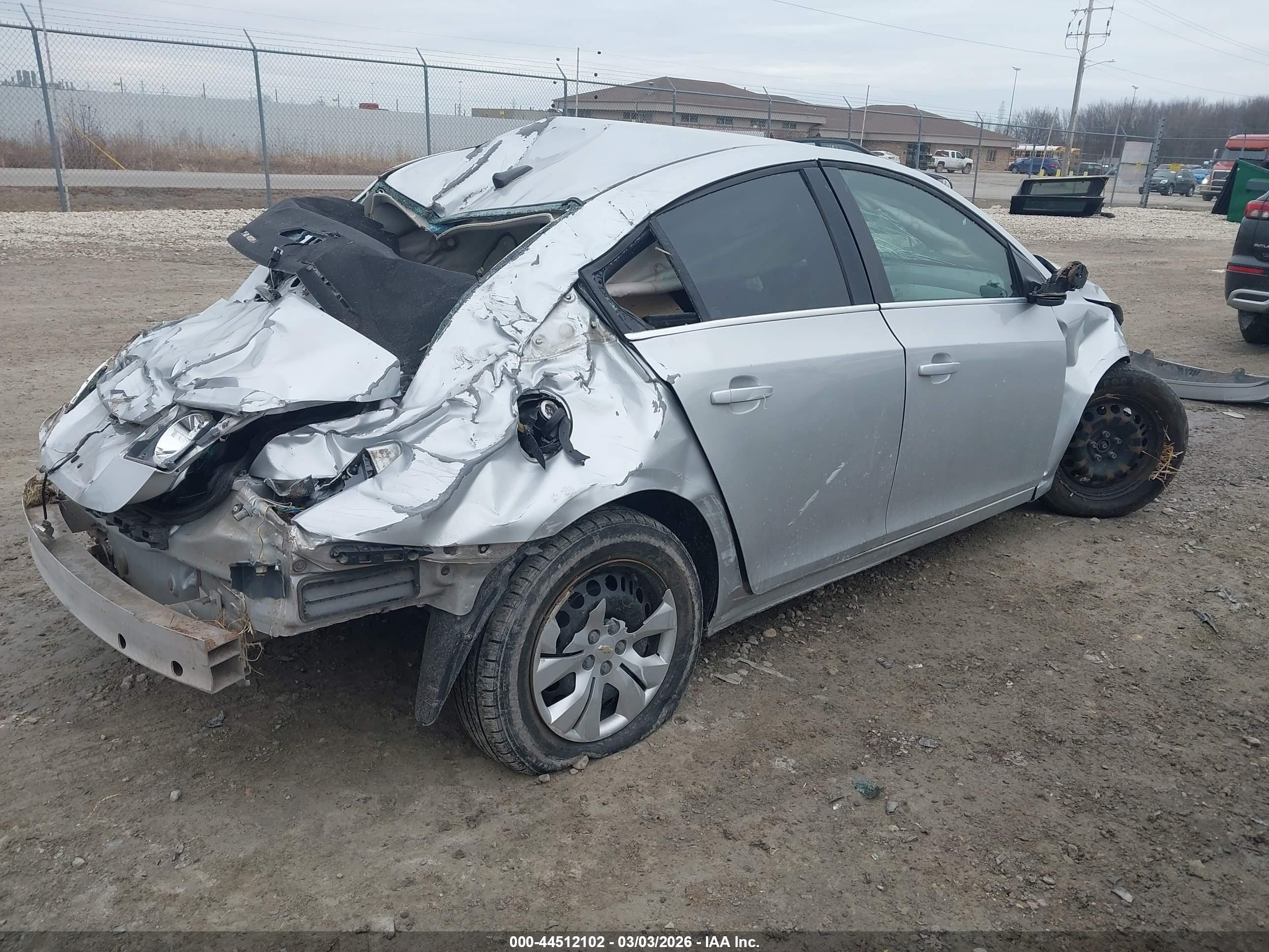 2012 Chevrolet Cruze Ls Silver vin: 1G1PC5SH4C7159842