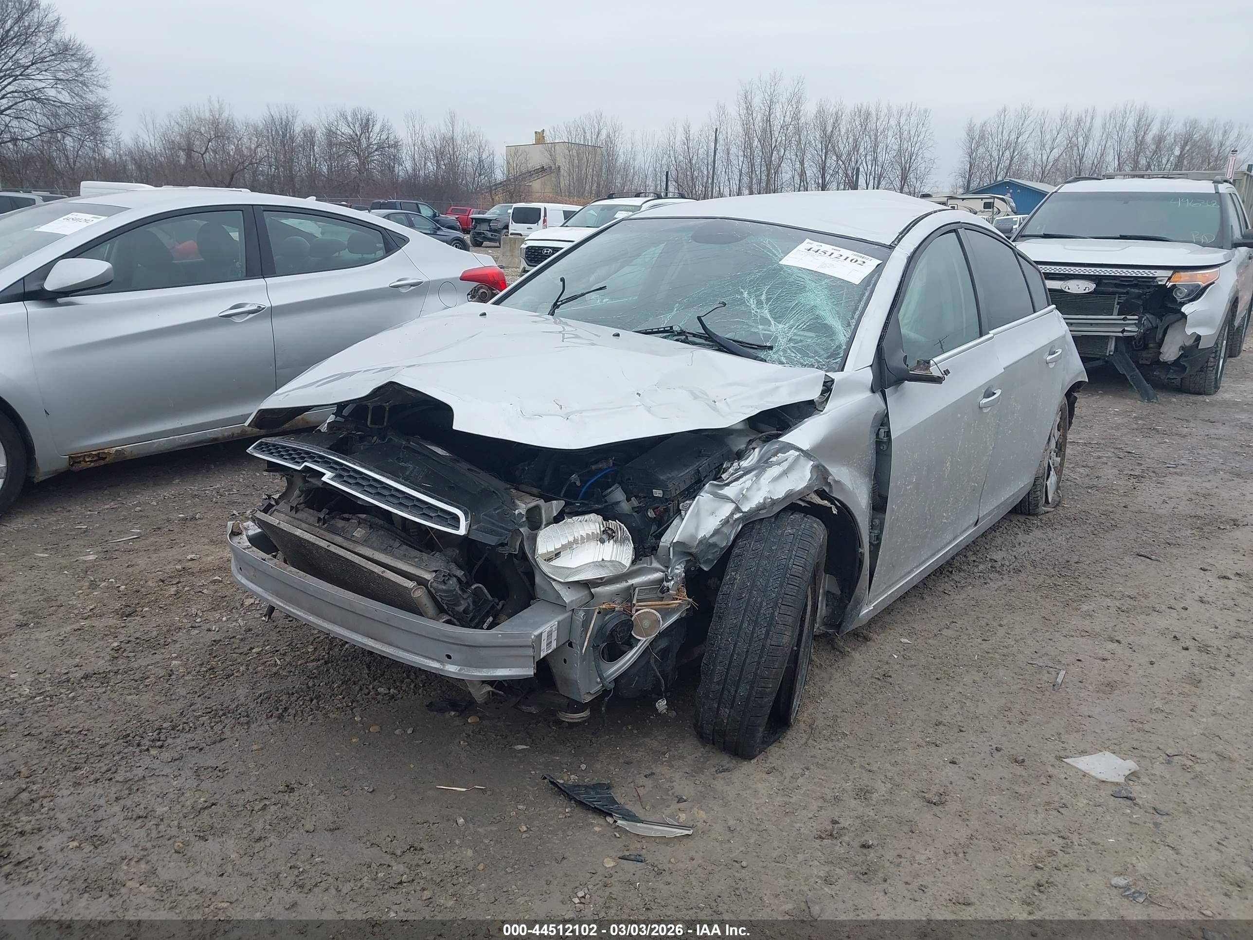 2012 Chevrolet Cruze Ls Silver vin: 1G1PC5SH4C7159842