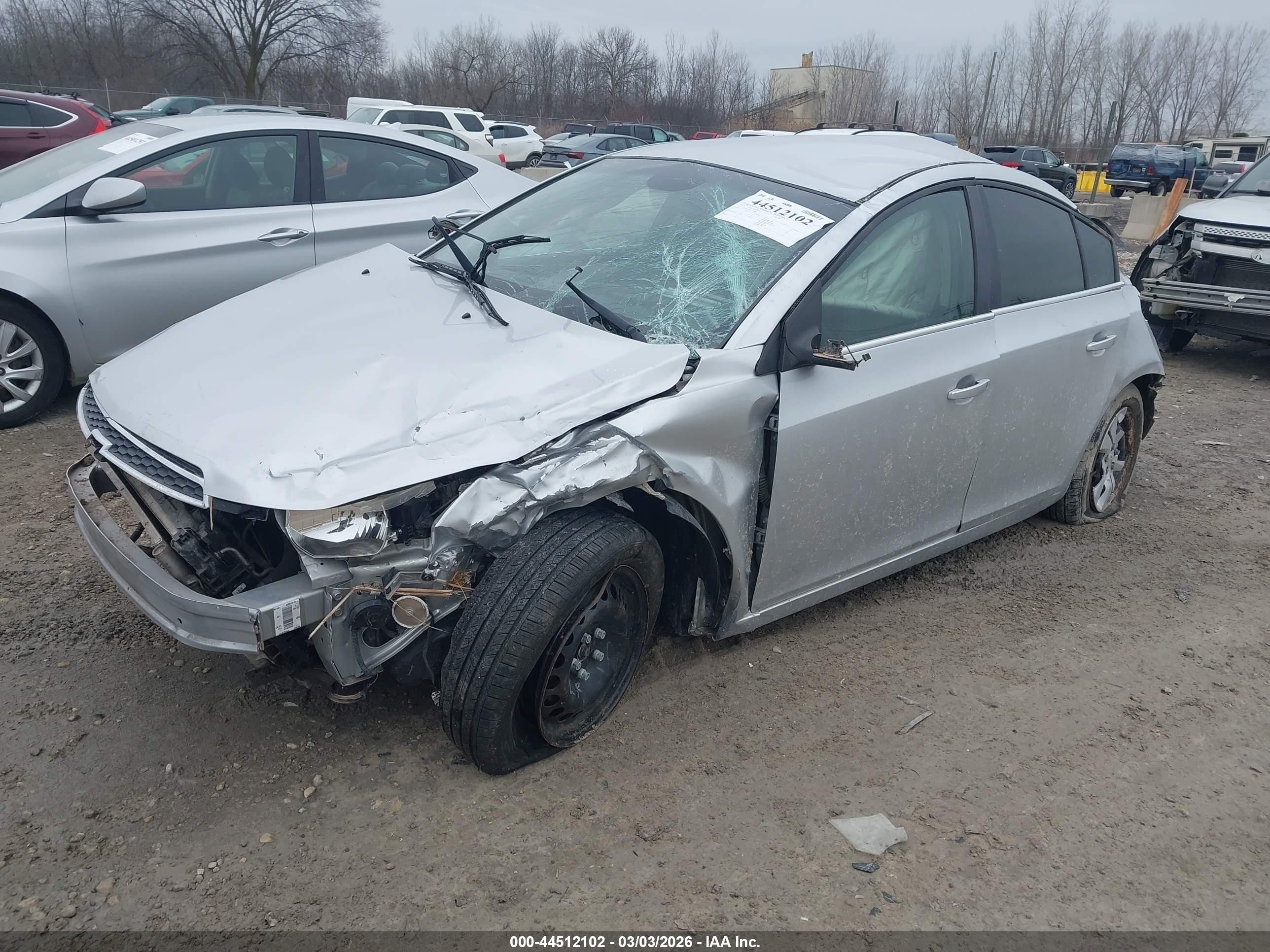 2012 Chevrolet Cruze Ls Silver vin: 1G1PC5SH4C7159842