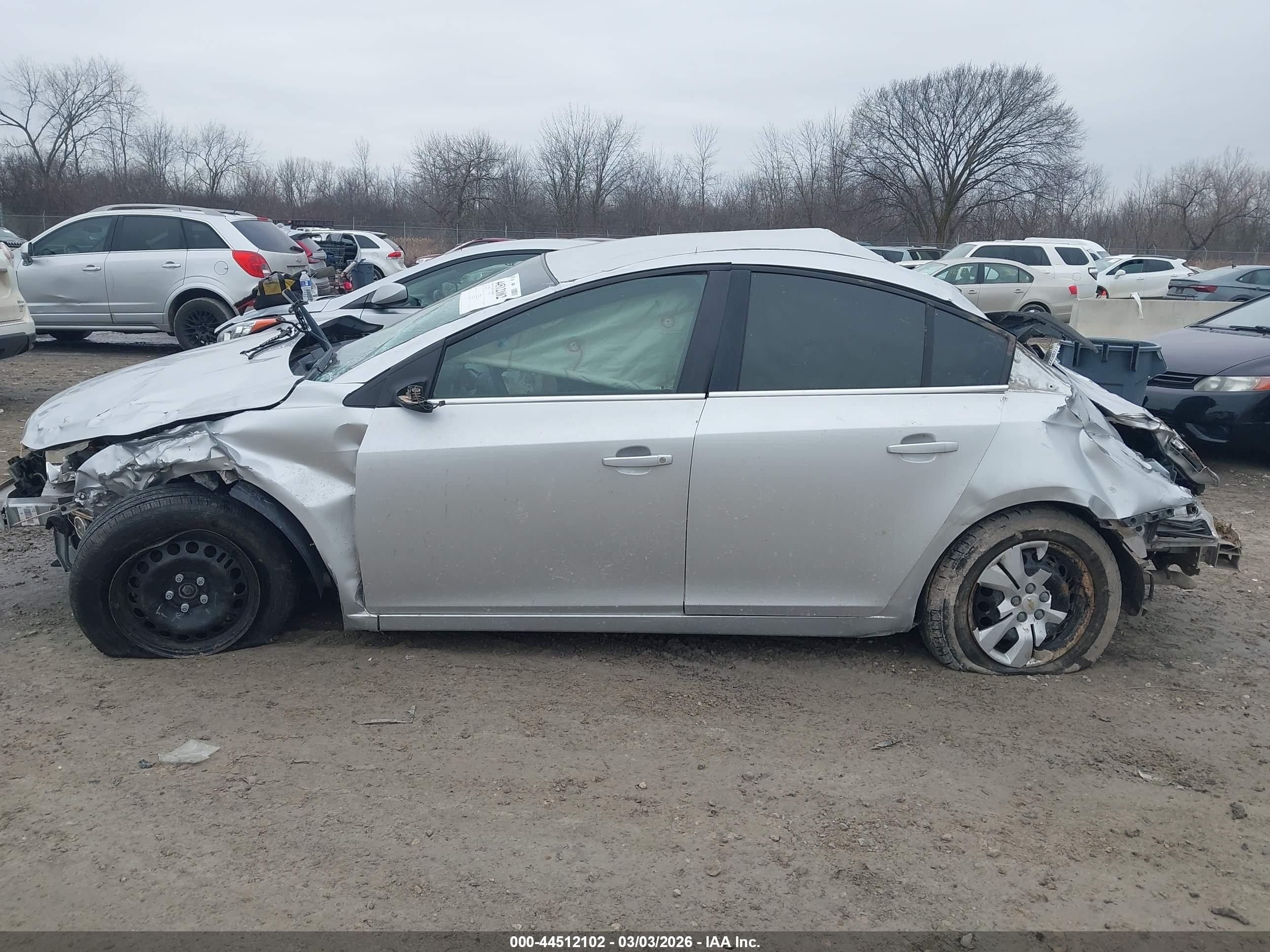 2012 Chevrolet Cruze Ls Silver vin: 1G1PC5SH4C7159842