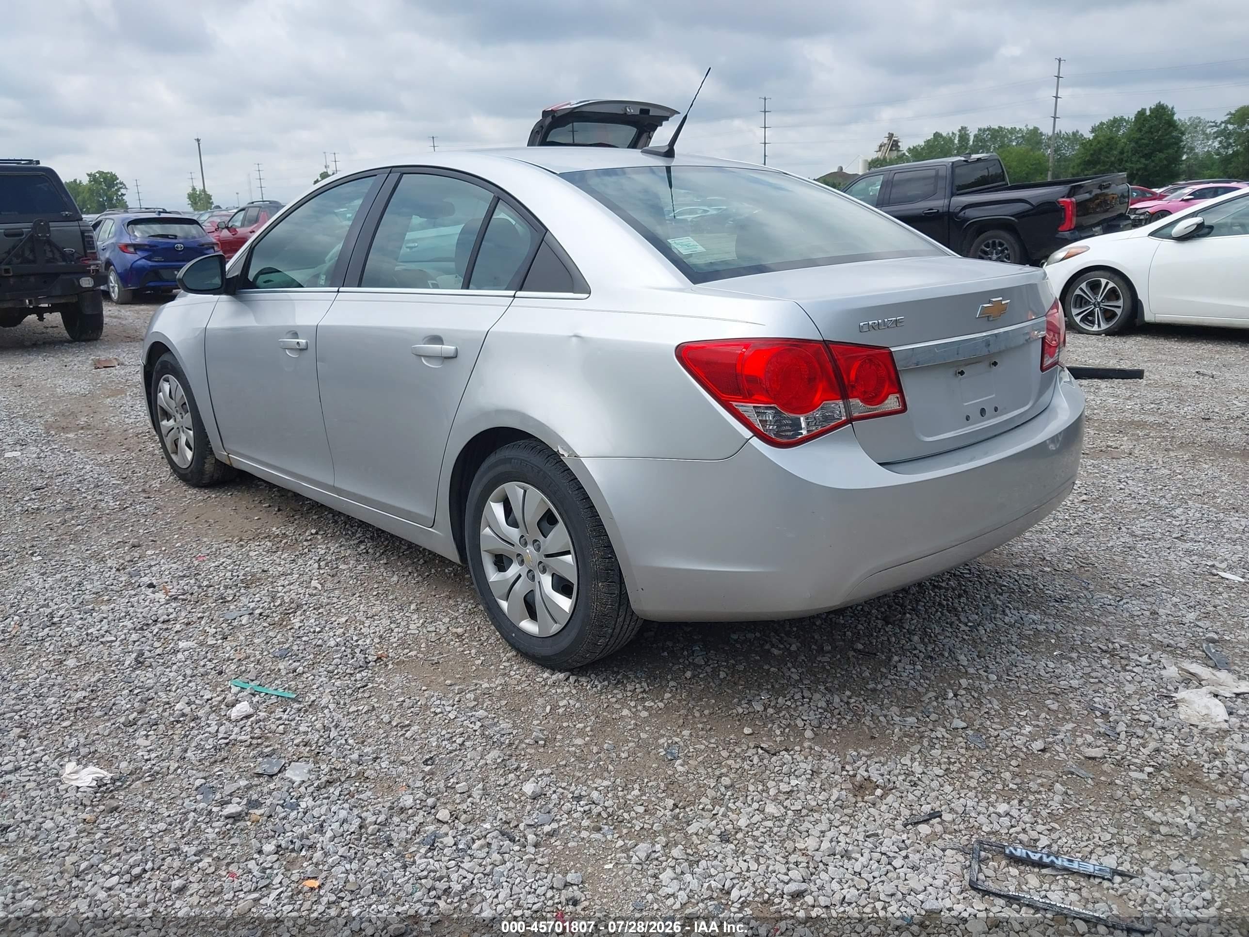 2012 Chevrolet Cruze Ls Silver vin: 1G1PC5SH4C7168802