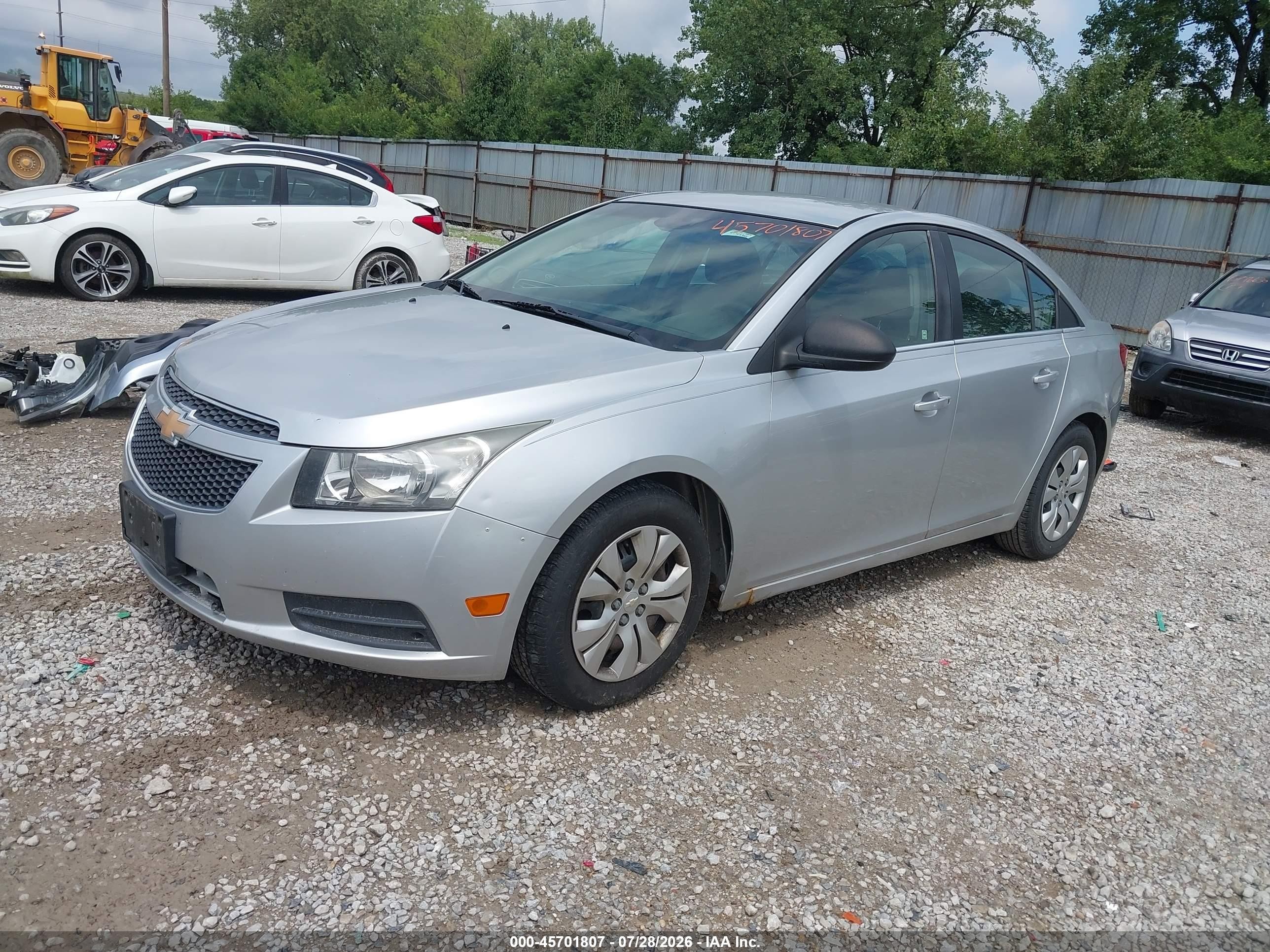 2012 Chevrolet Cruze Ls Silver vin: 1G1PC5SH4C7168802