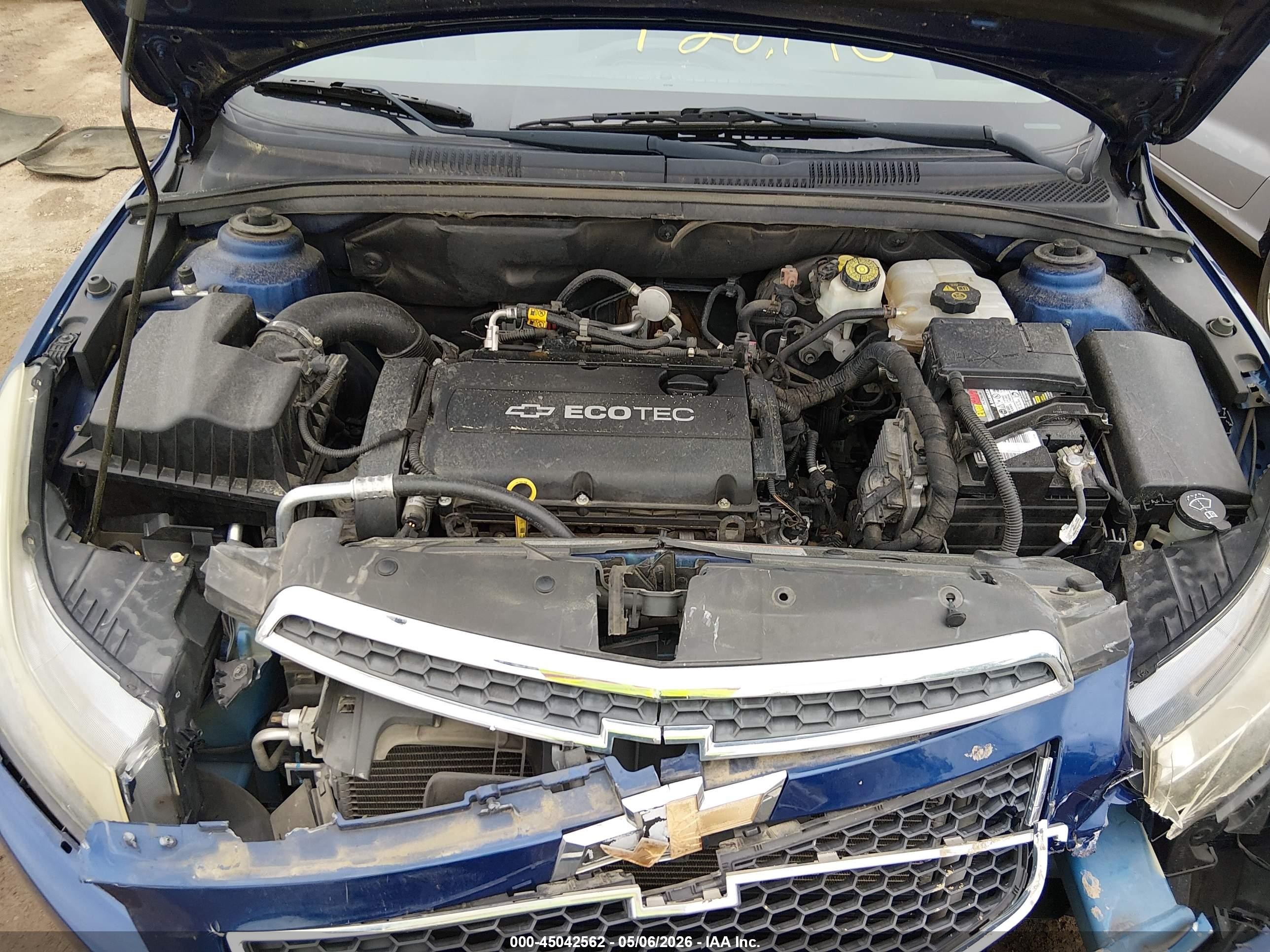 2012 Chevrolet Cruze Ls Синий vin: 1G1PC5SH4C7193506