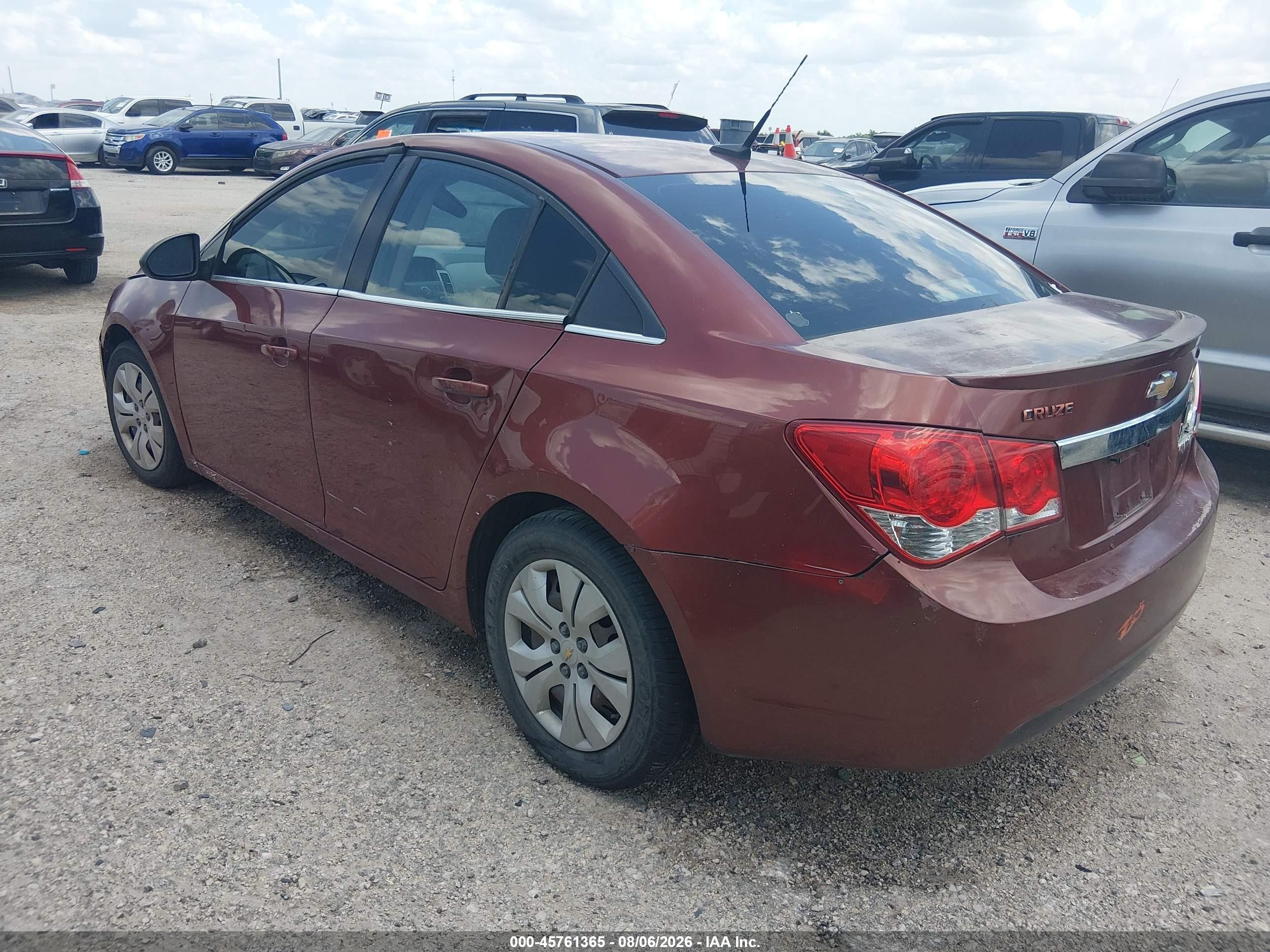 2012 Chevrolet Cruze Ls Red vin: 1G1PC5SH4C7207226