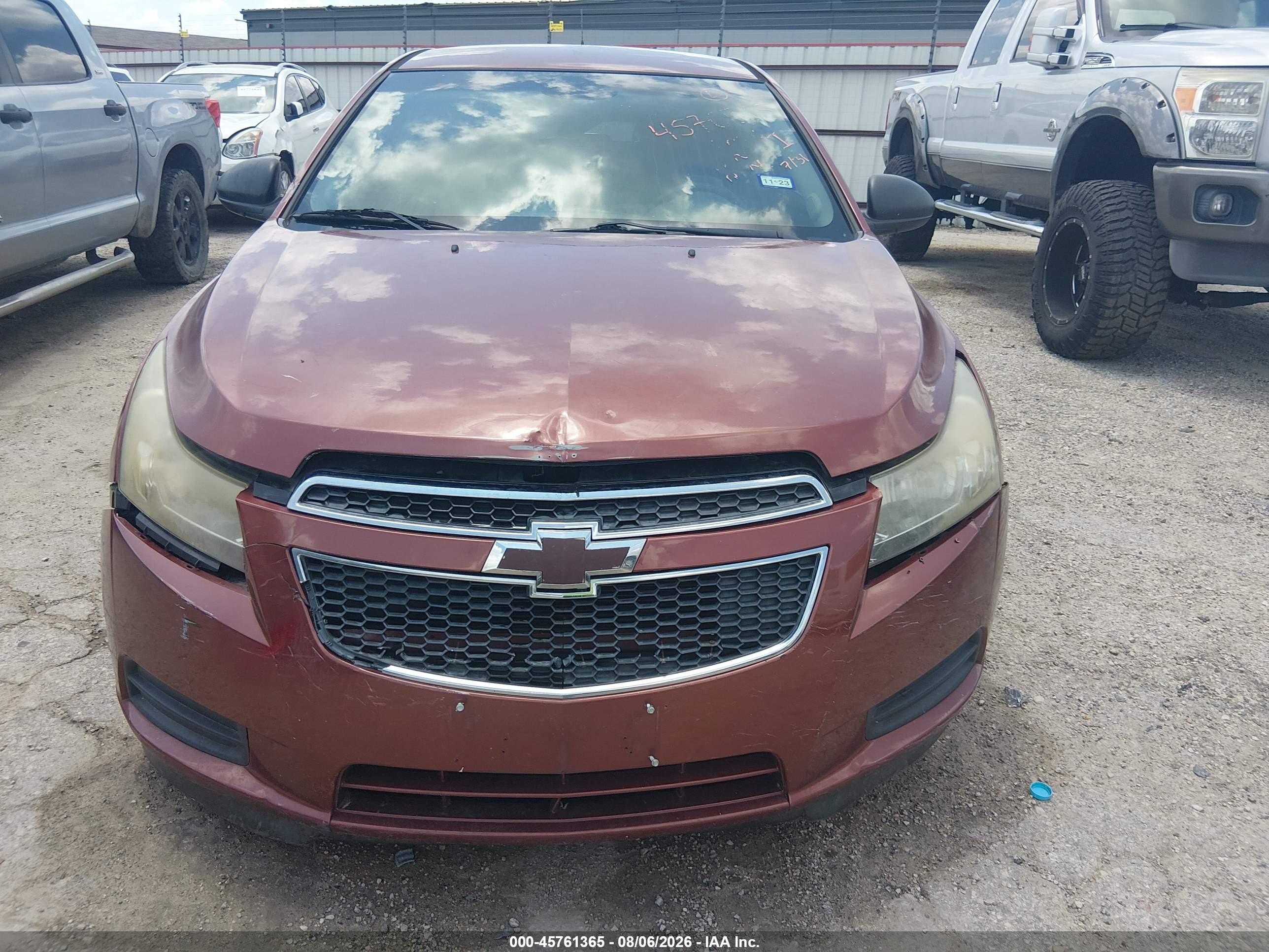 2012 Chevrolet Cruze Ls Red vin: 1G1PC5SH4C7207226