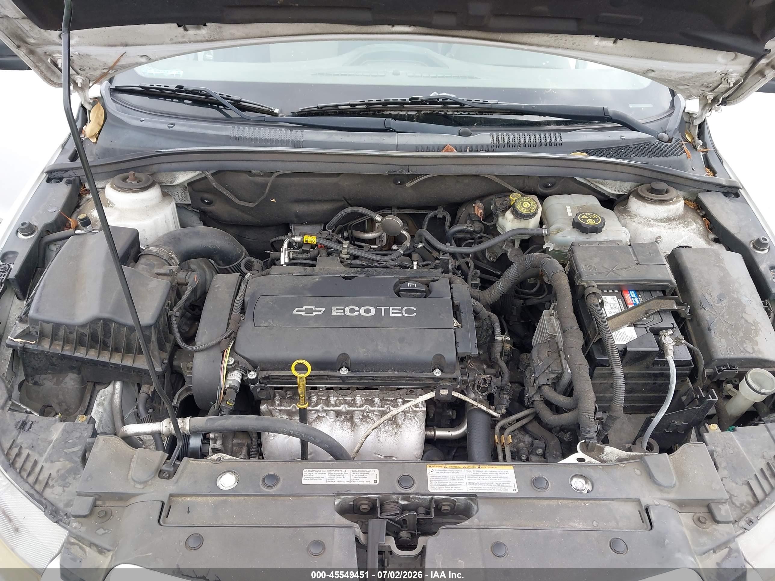 2012 Chevrolet Cruze Ls Белый vin: 1G1PC5SH4C7244910