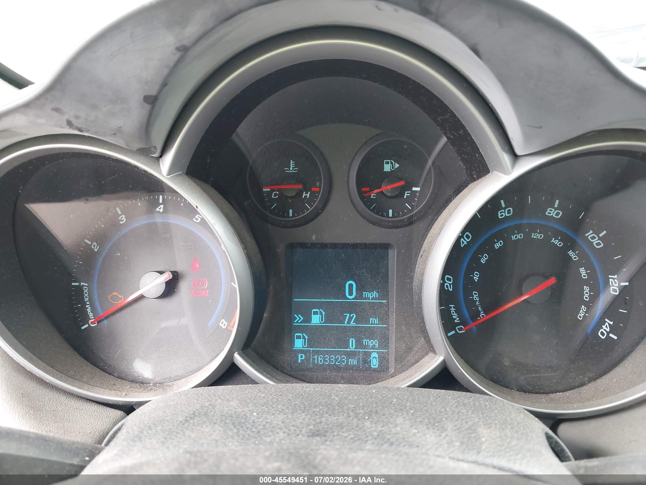 2012 Chevrolet Cruze Ls Белый vin: 1G1PC5SH4C7244910