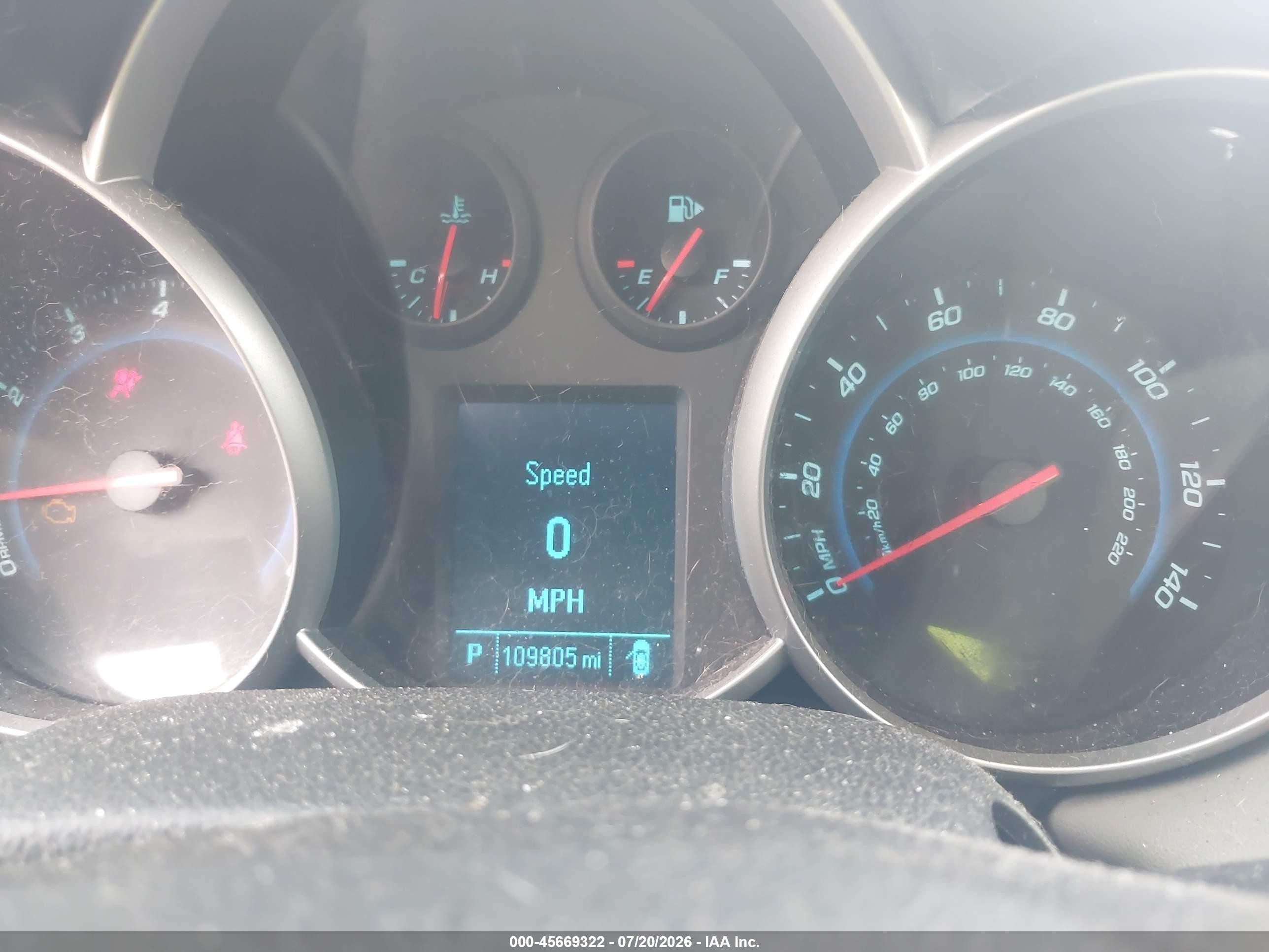 2012 Chevrolet Cruze Ls Blue vin: 1G1PC5SH4C7246382