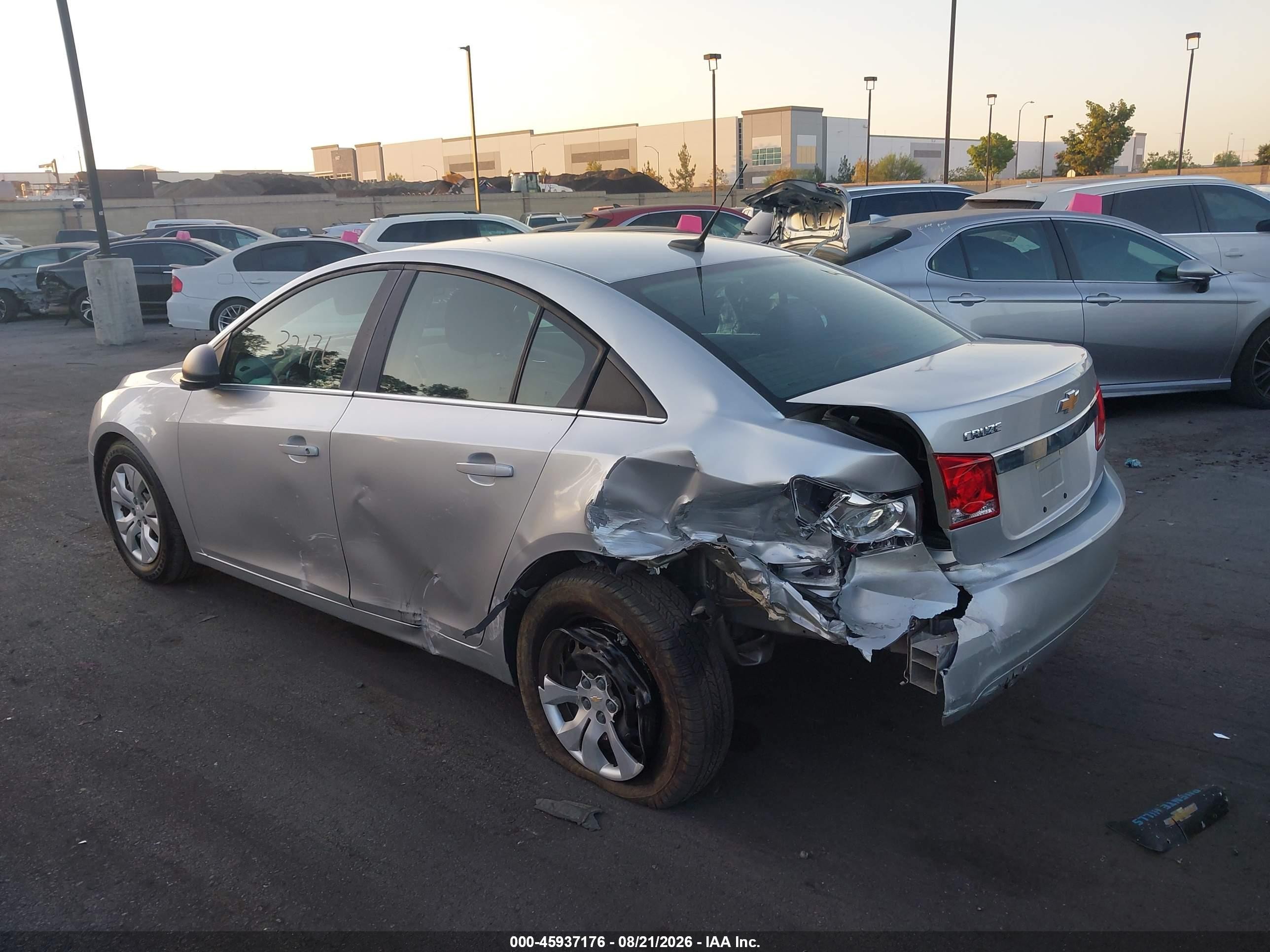 2012 Chevrolet Cruze Ls Silver vin: 1G1PC5SH4C7348409