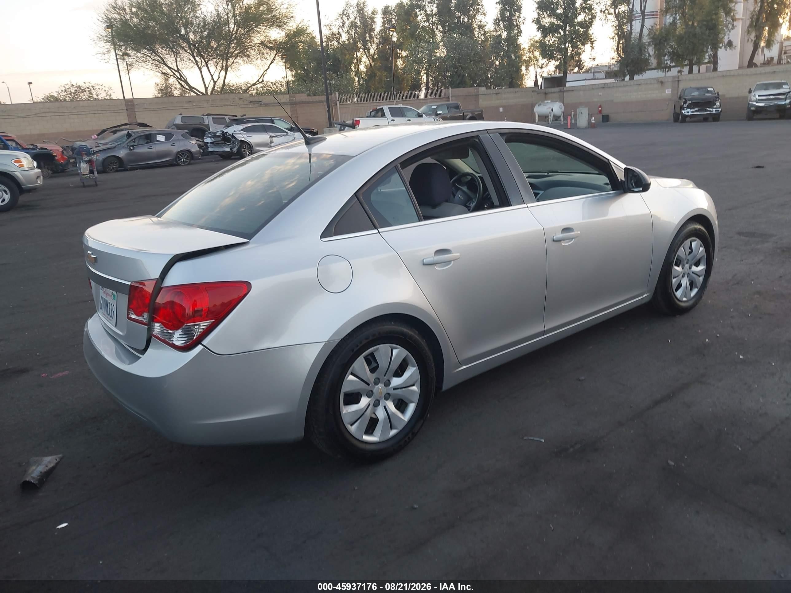 2012 Chevrolet Cruze Ls Silver vin: 1G1PC5SH4C7348409