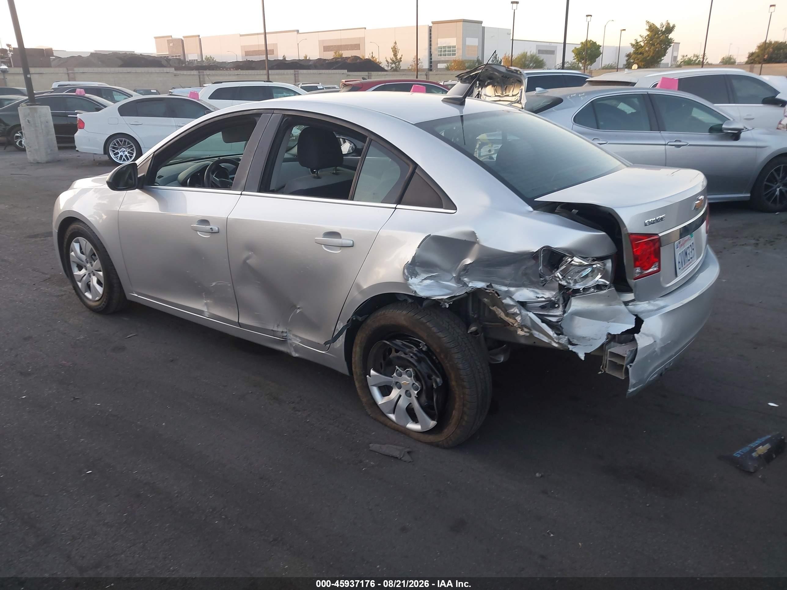 2012 Chevrolet Cruze Ls Silver vin: 1G1PC5SH4C7348409