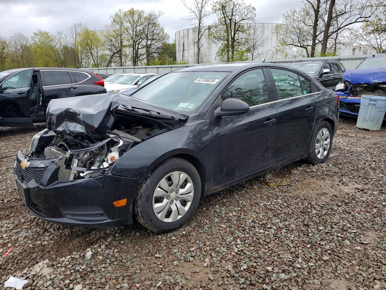 2012 Chevrolet Cruze Ls Black vin: 1G1PC5SH4C7369311