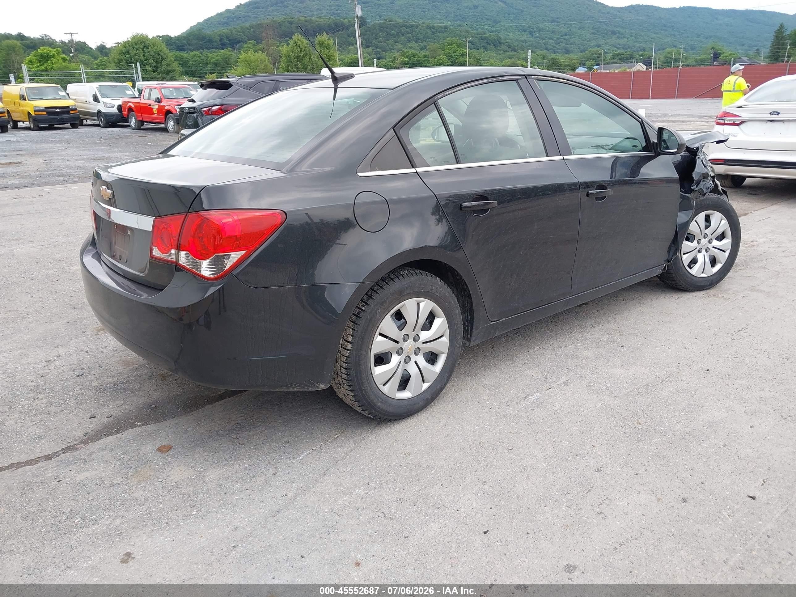 2012 Chevrolet Cruze Ls Black vin: 1G1PC5SH4C7389106