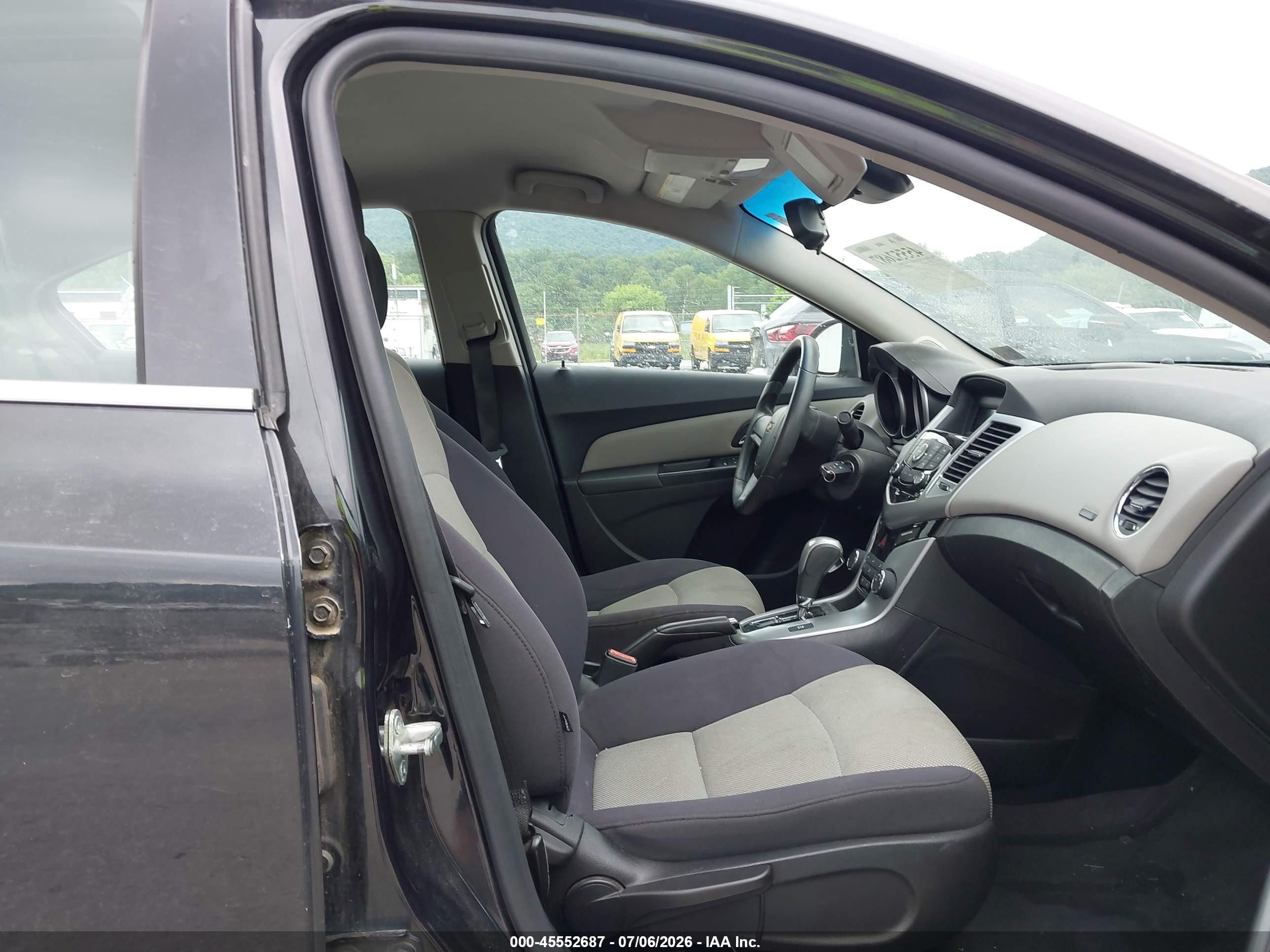 2012 Chevrolet Cruze Ls Black vin: 1G1PC5SH4C7389106
