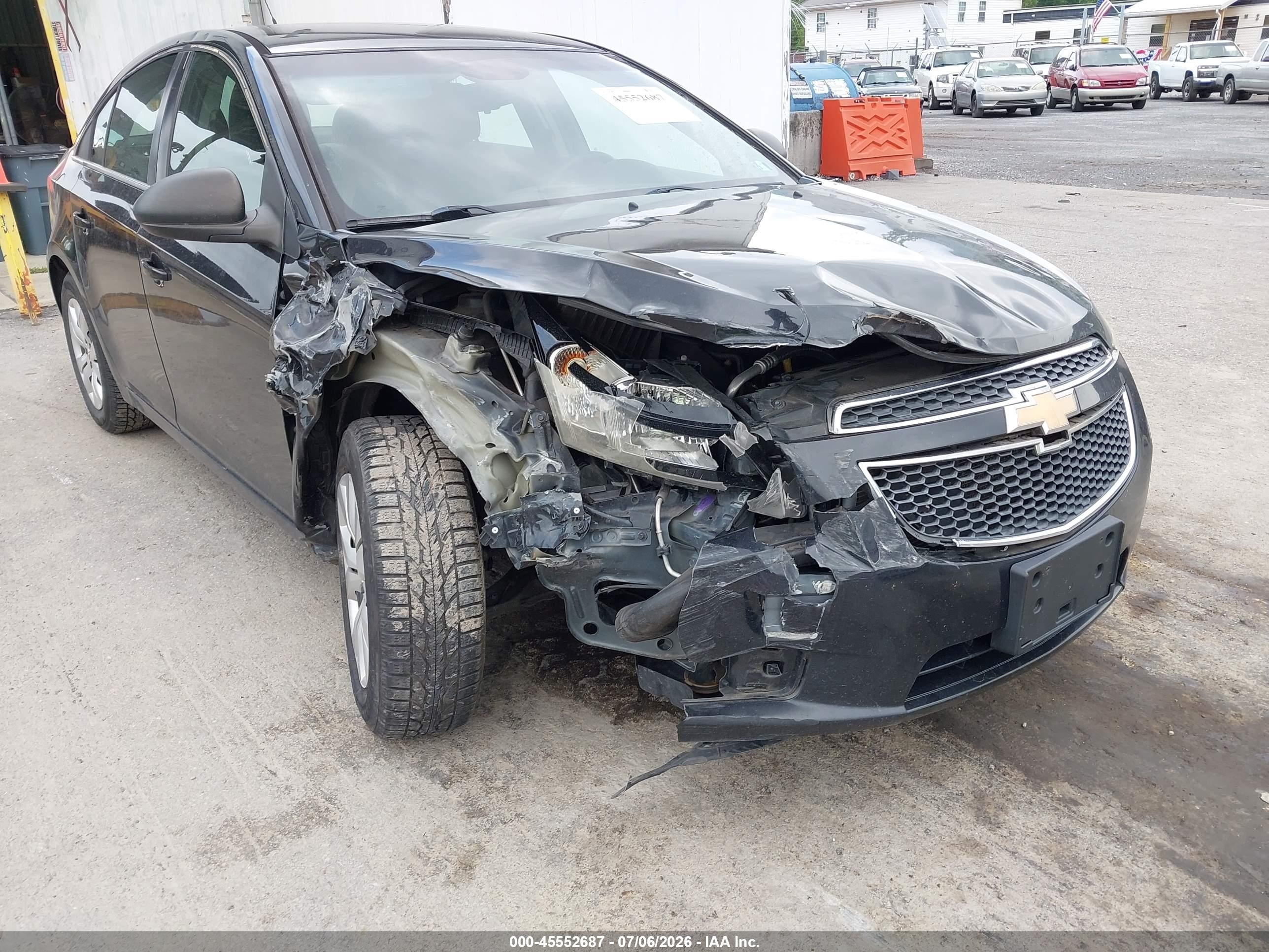 2012 Chevrolet Cruze Ls Black vin: 1G1PC5SH4C7389106