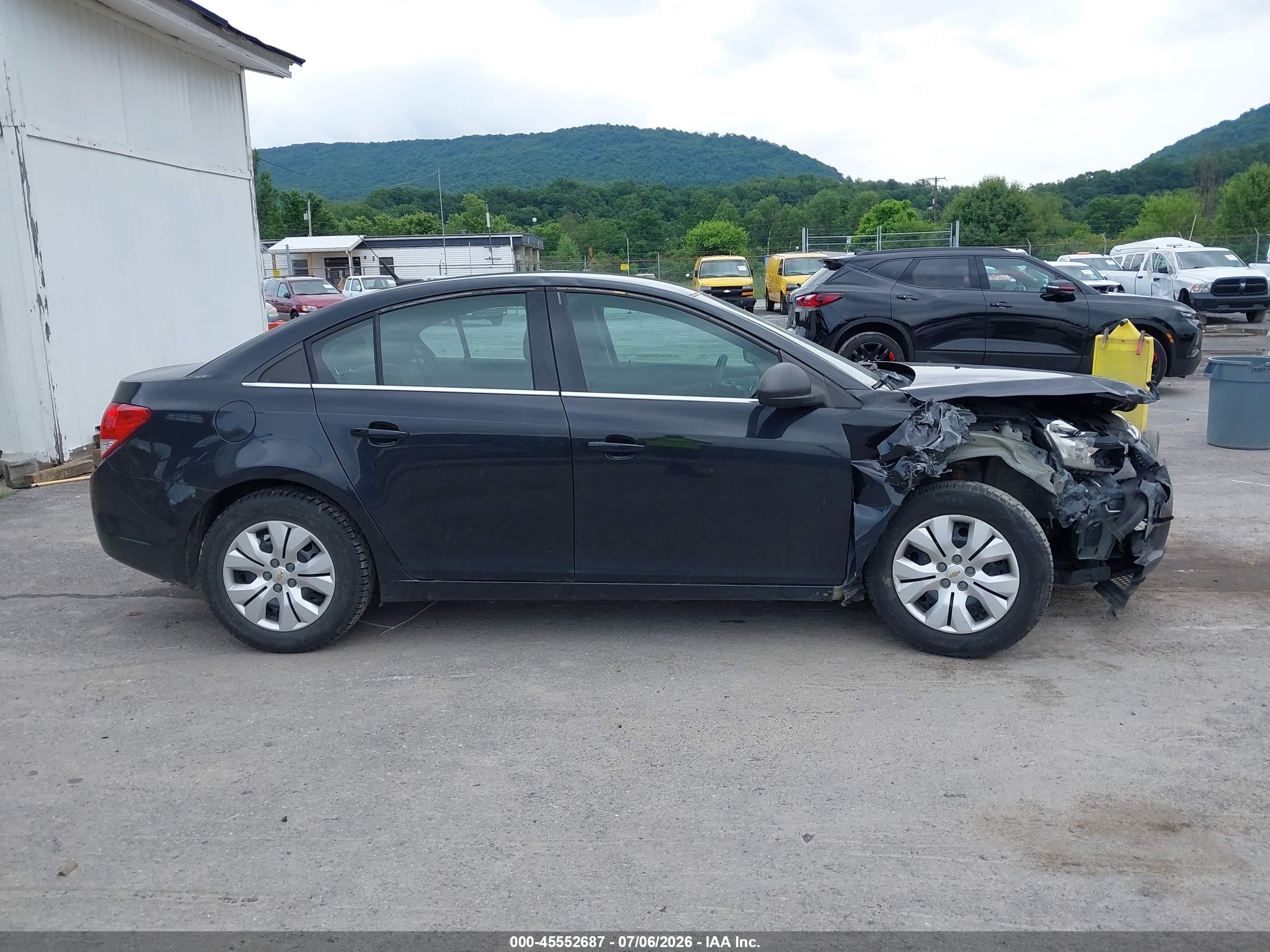 2012 Chevrolet Cruze Ls Black vin: 1G1PC5SH4C7389106