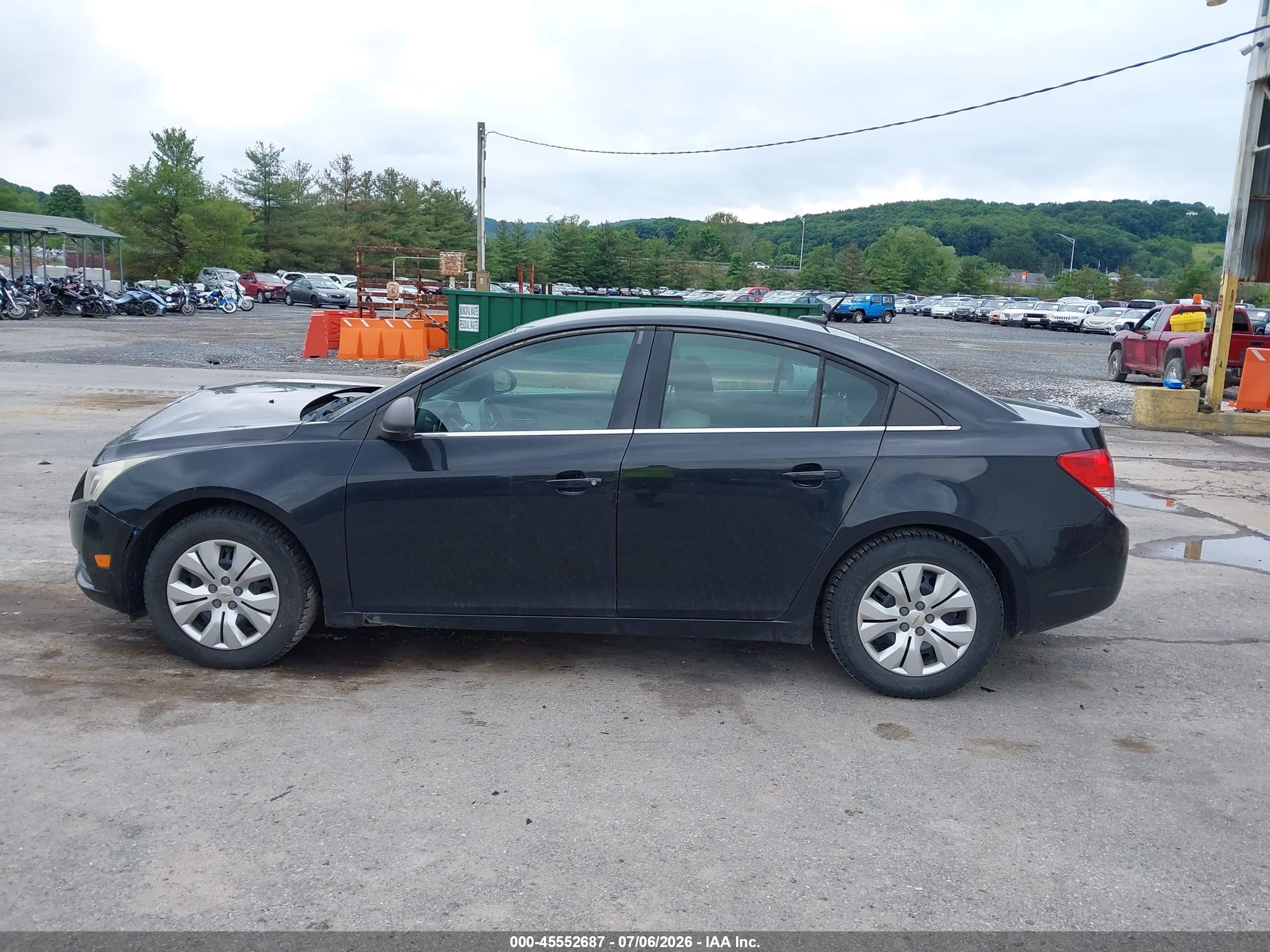 2012 Chevrolet Cruze Ls Black vin: 1G1PC5SH4C7389106