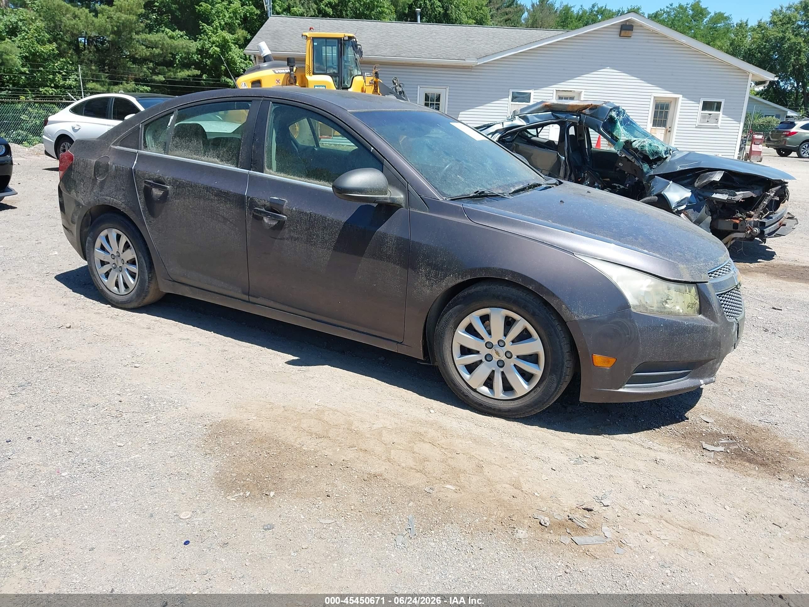 2011 Chevrolet Cruze Ls Gray vin: 1G1PC5SH5B7113726