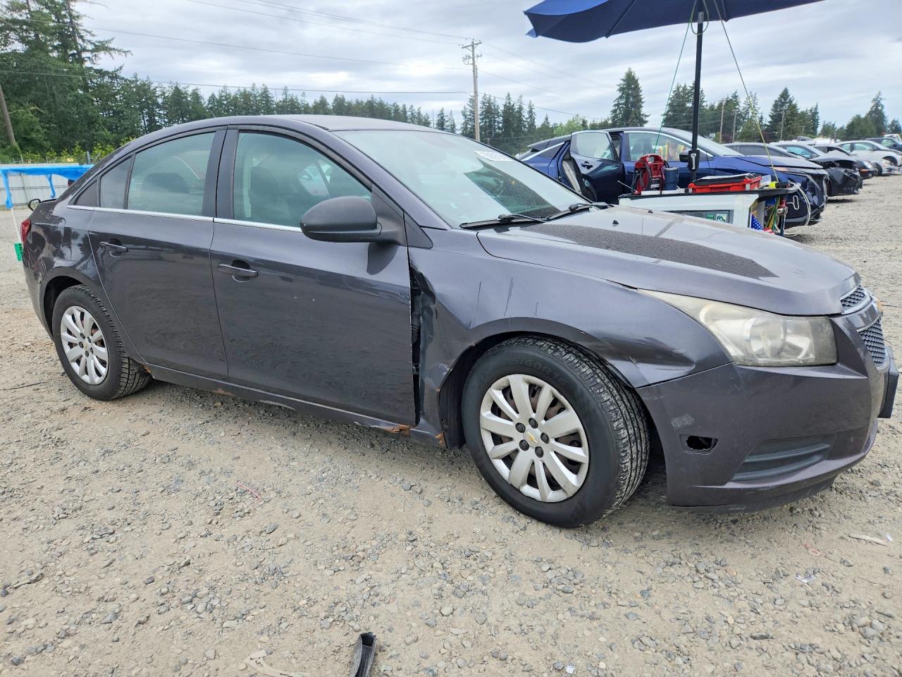2011 Chevrolet Cruze Ls Gray vin: 1G1PC5SH5B7142840