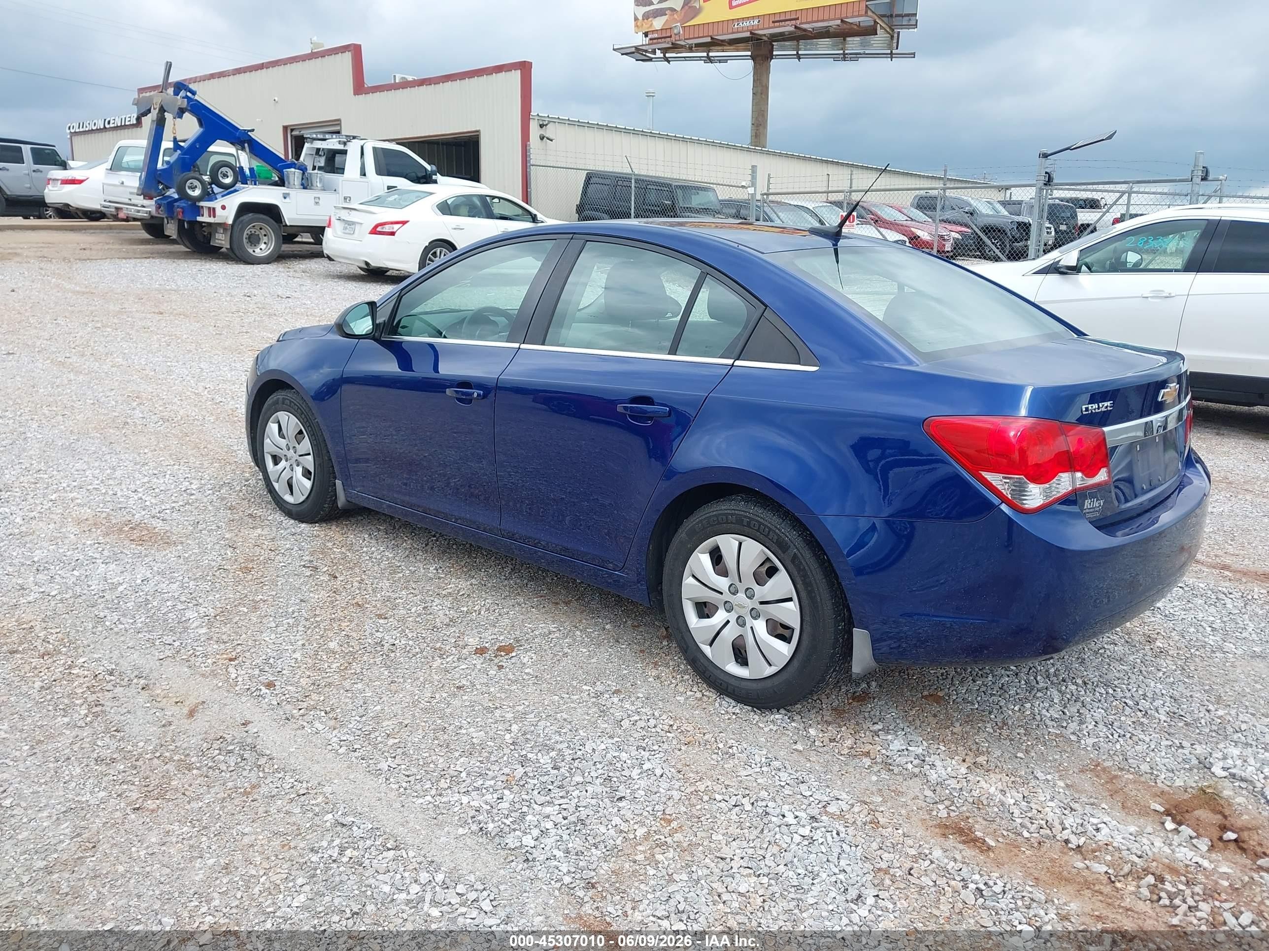 2012 Chevrolet Cruze Ls Blue vin: 1G1PC5SH5C7136098