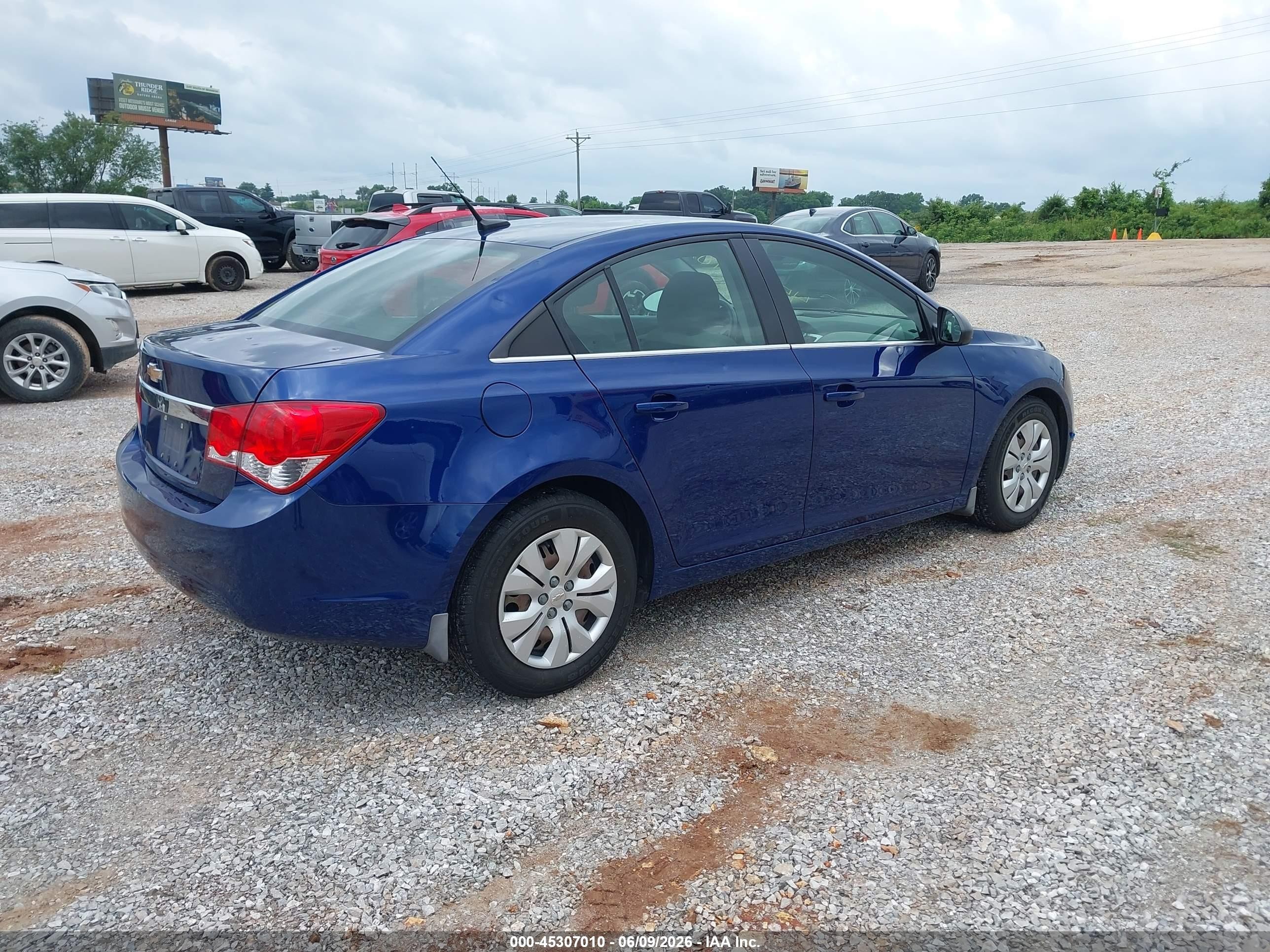 2012 Chevrolet Cruze Ls Blue vin: 1G1PC5SH5C7136098