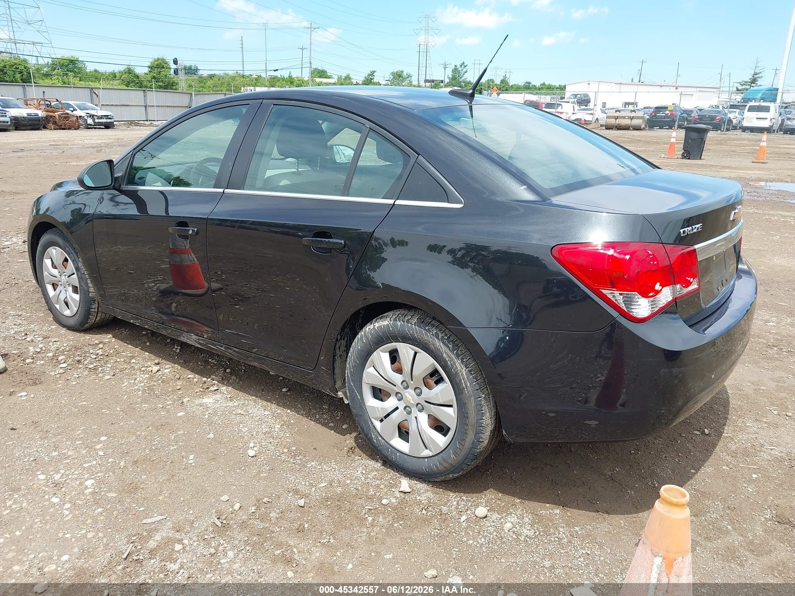 2012 Chevrolet Cruze Ls Black vin: 1G1PC5SH5C7161342