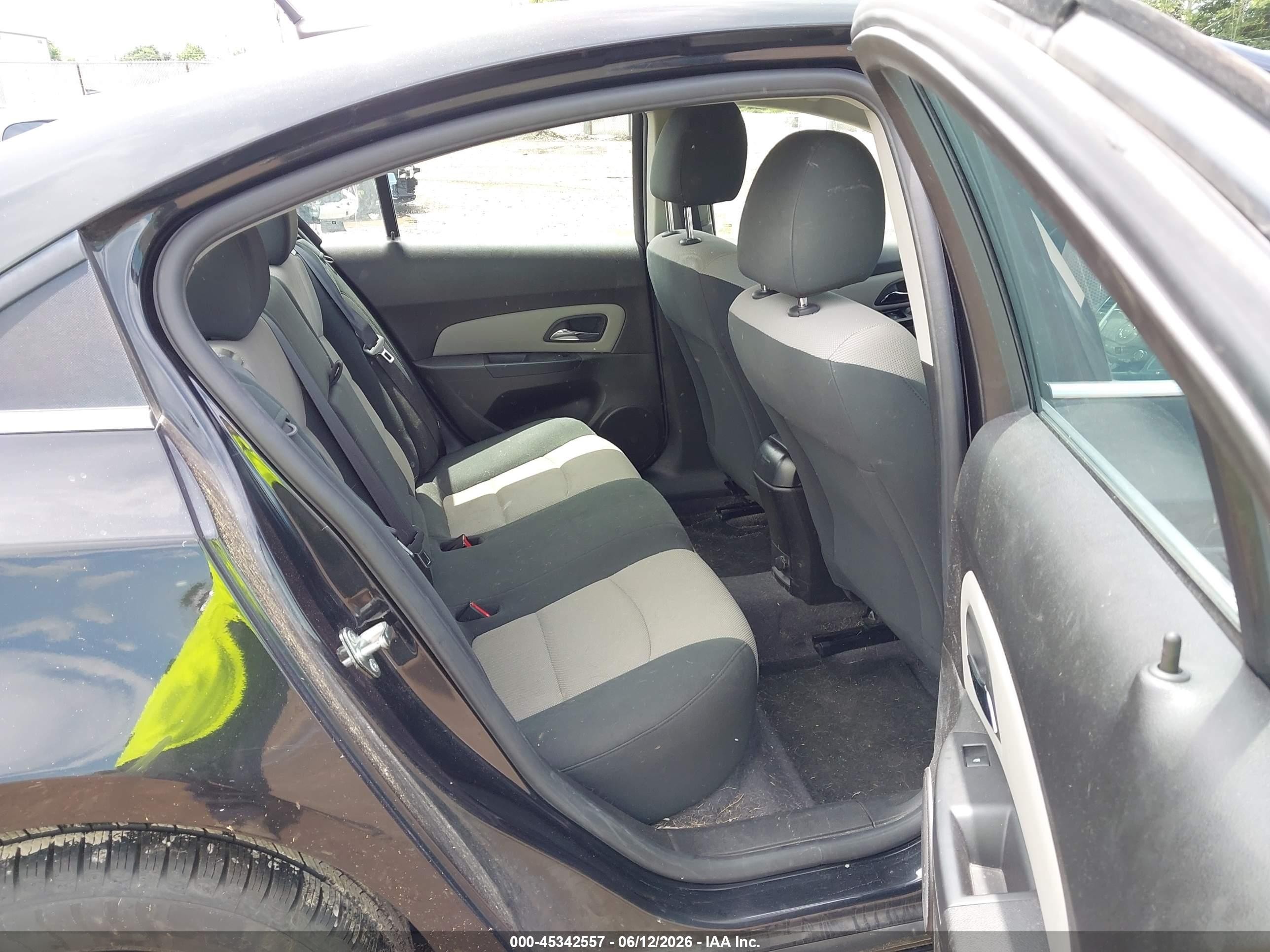 2012 Chevrolet Cruze Ls Black vin: 1G1PC5SH5C7161342