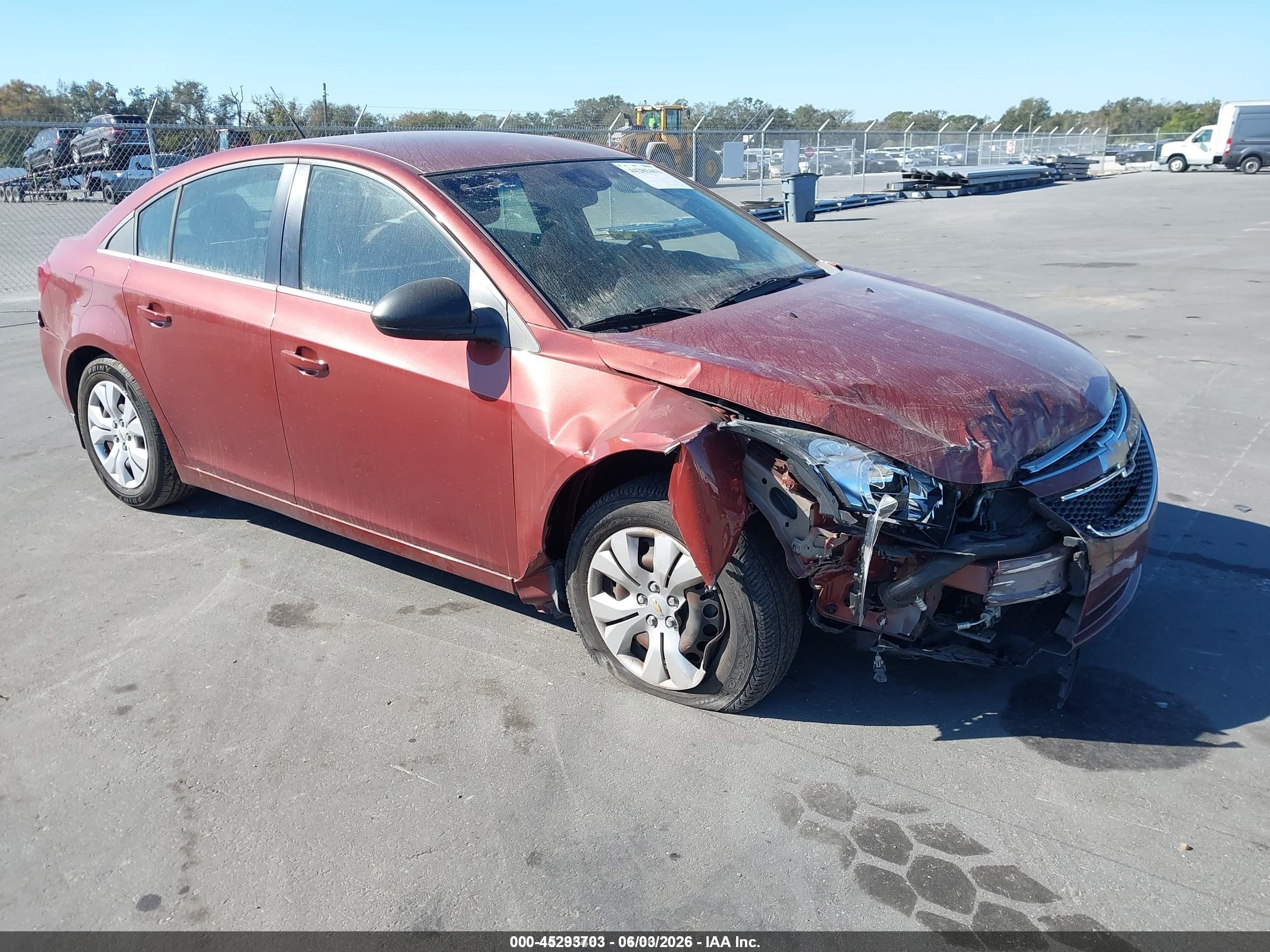 2012 Chevrolet Cruze Ls Orange vin: 1G1PC5SH5C7202746