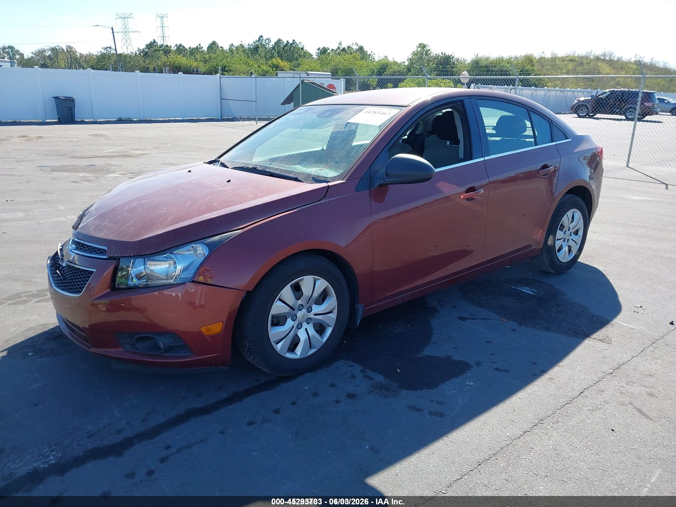 2012 Chevrolet Cruze Ls Orange vin: 1G1PC5SH5C7202746