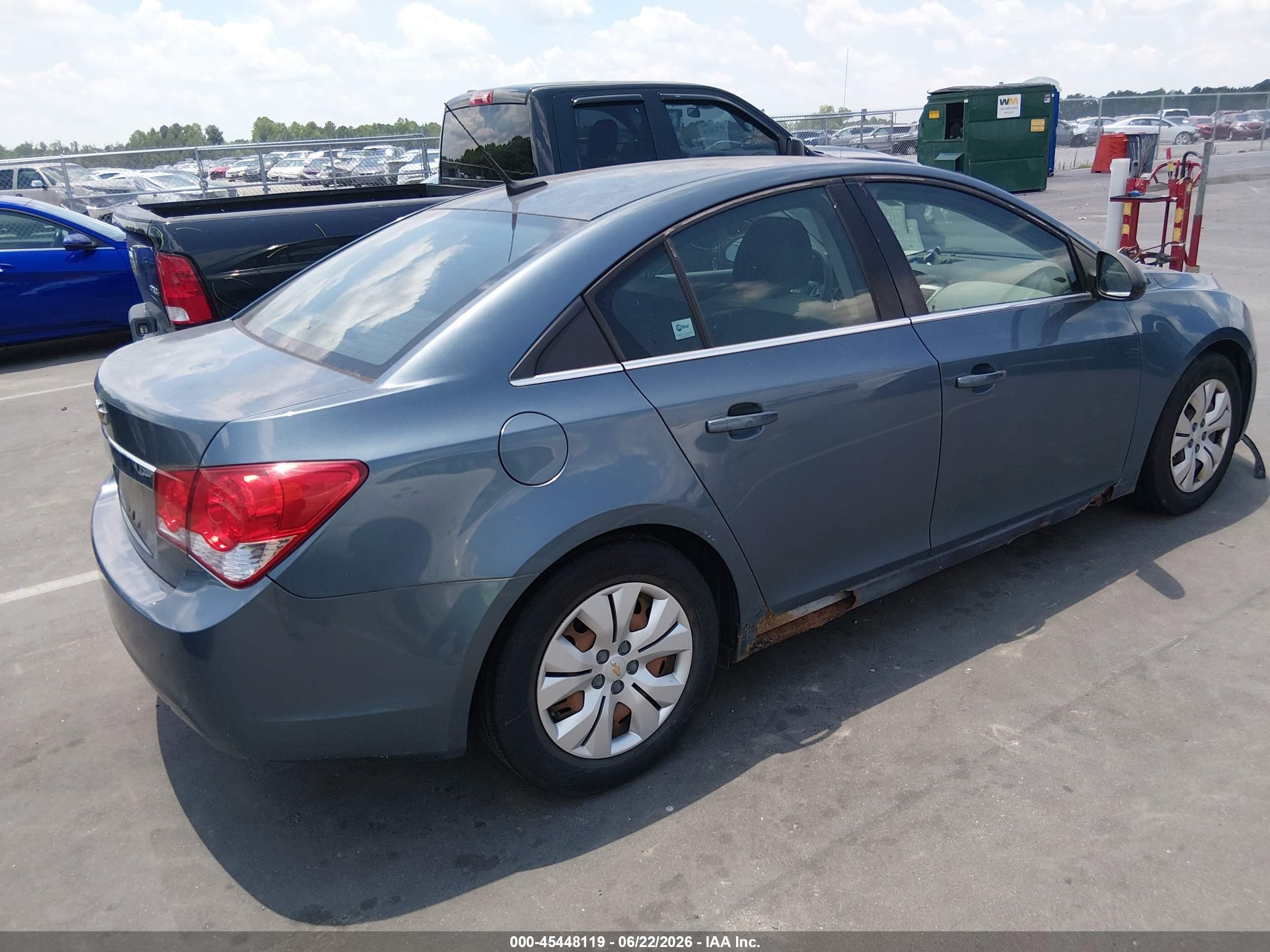 2012 Chevrolet Cruze Ls Blue vin: 1G1PC5SH5C7263305