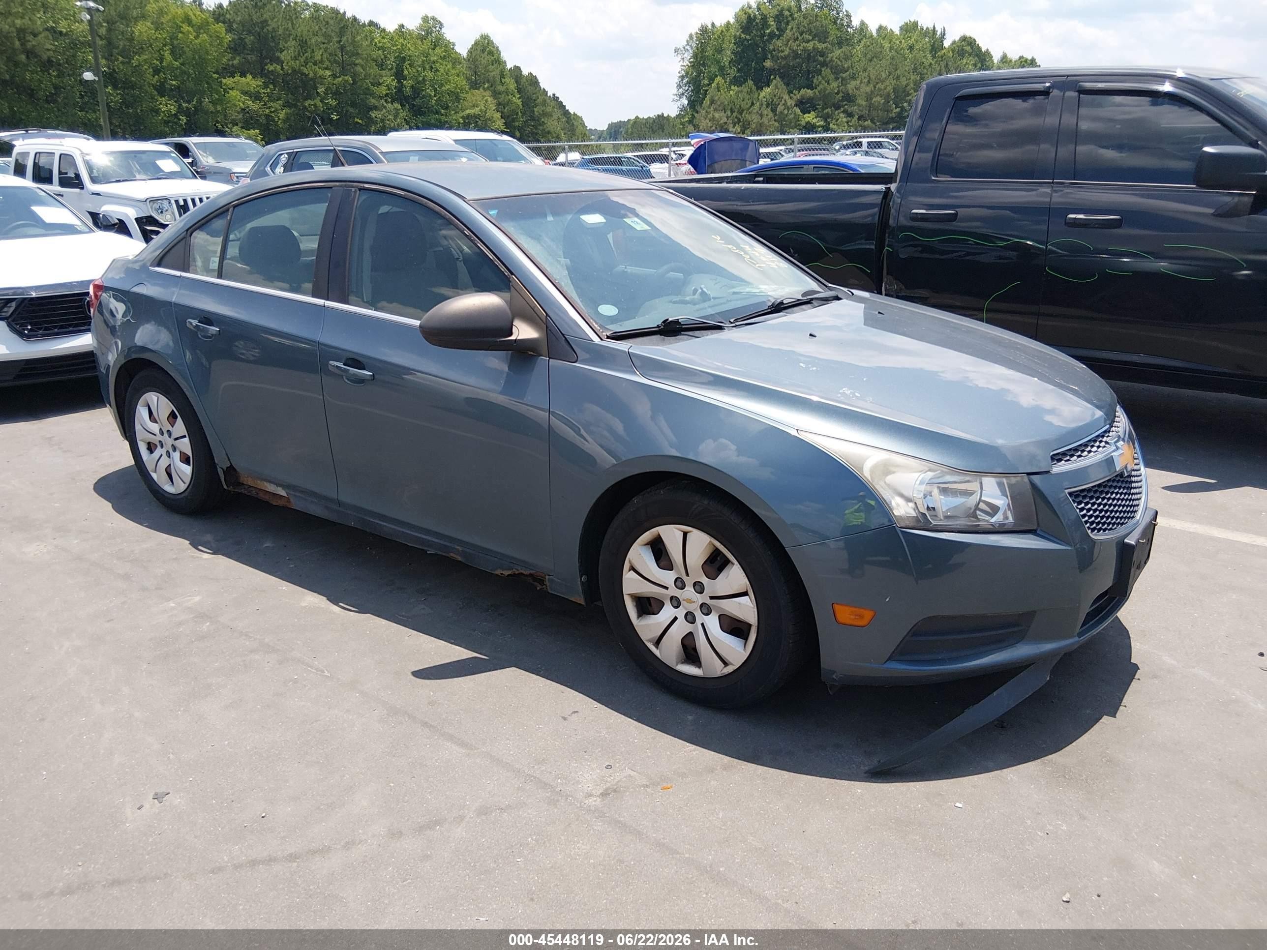 2012 Chevrolet Cruze Ls Blue vin: 1G1PC5SH5C7263305