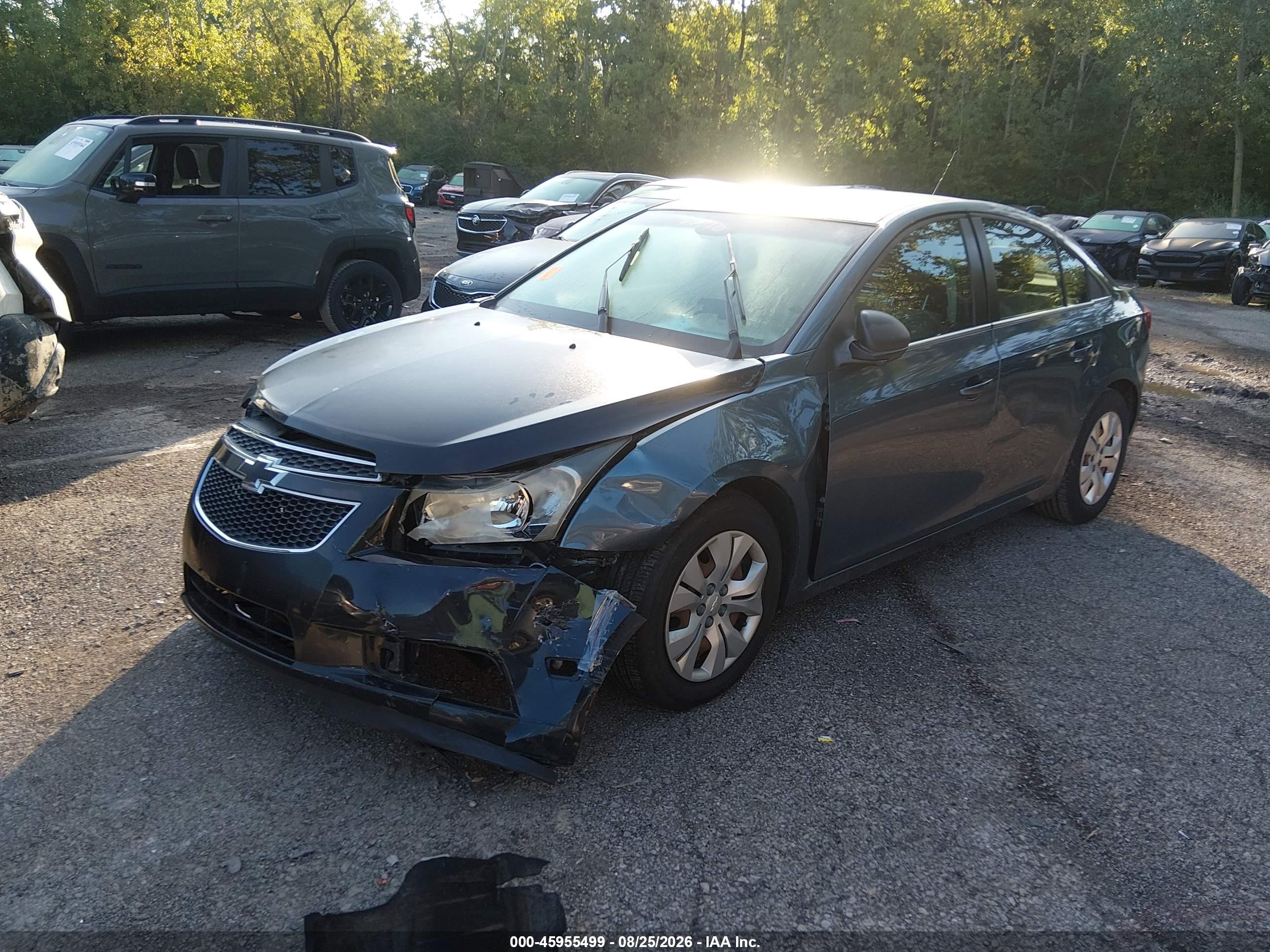 2012 Chevrolet Cruze Ls Gray vin: 1G1PC5SH5C7286535