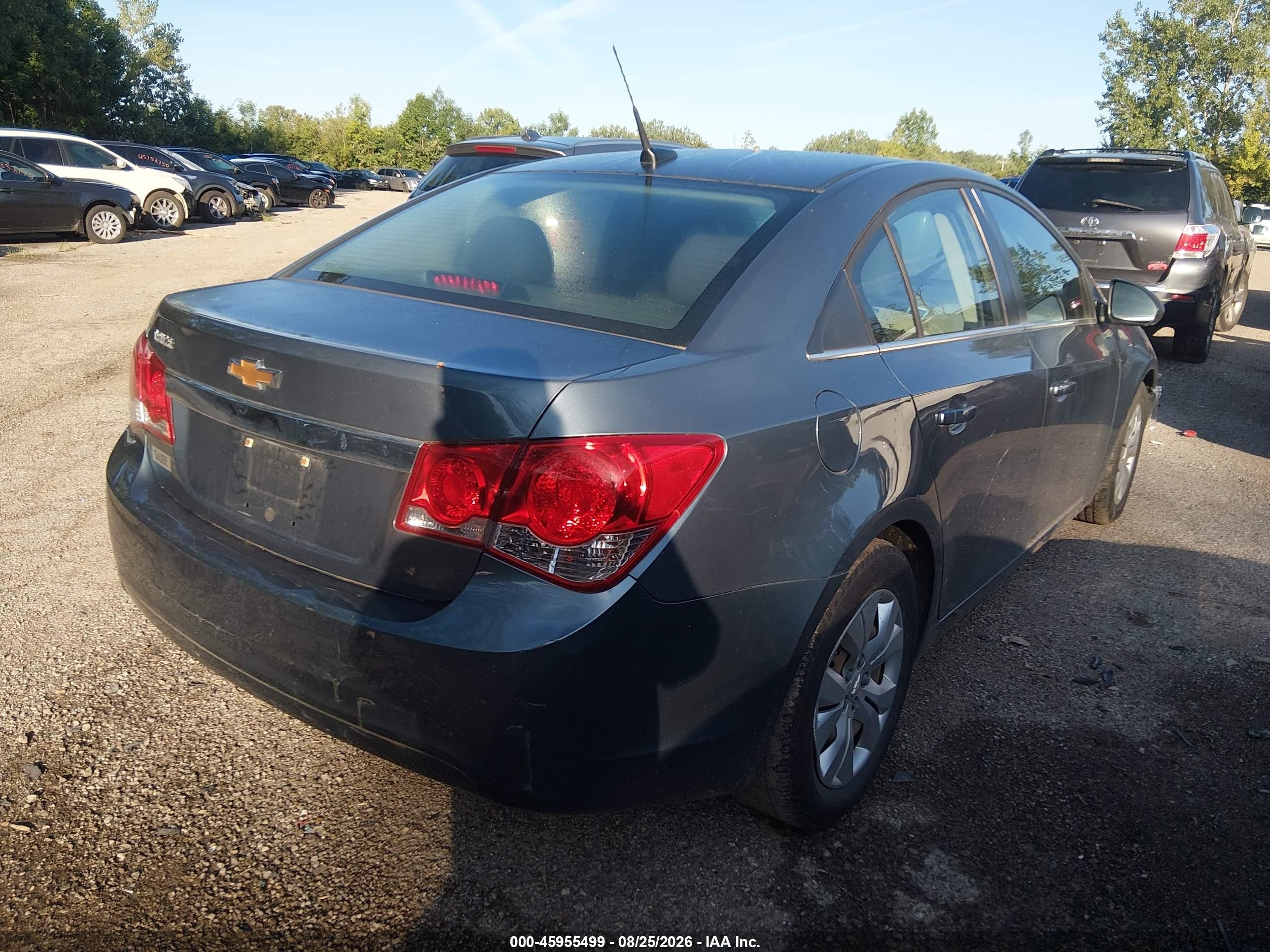 2012 Chevrolet Cruze Ls Gray vin: 1G1PC5SH5C7286535