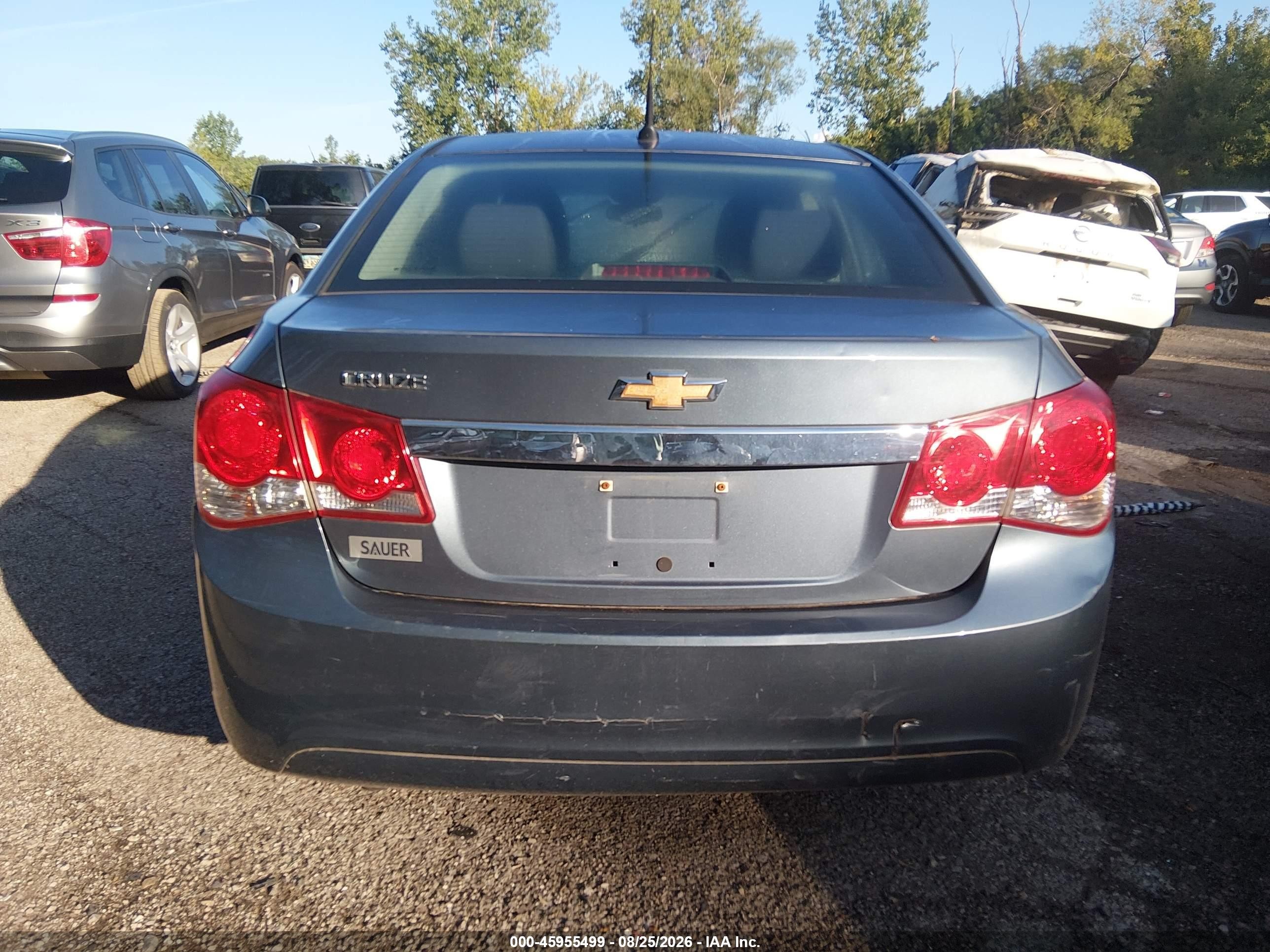 2012 Chevrolet Cruze Ls Gray vin: 1G1PC5SH5C7286535
