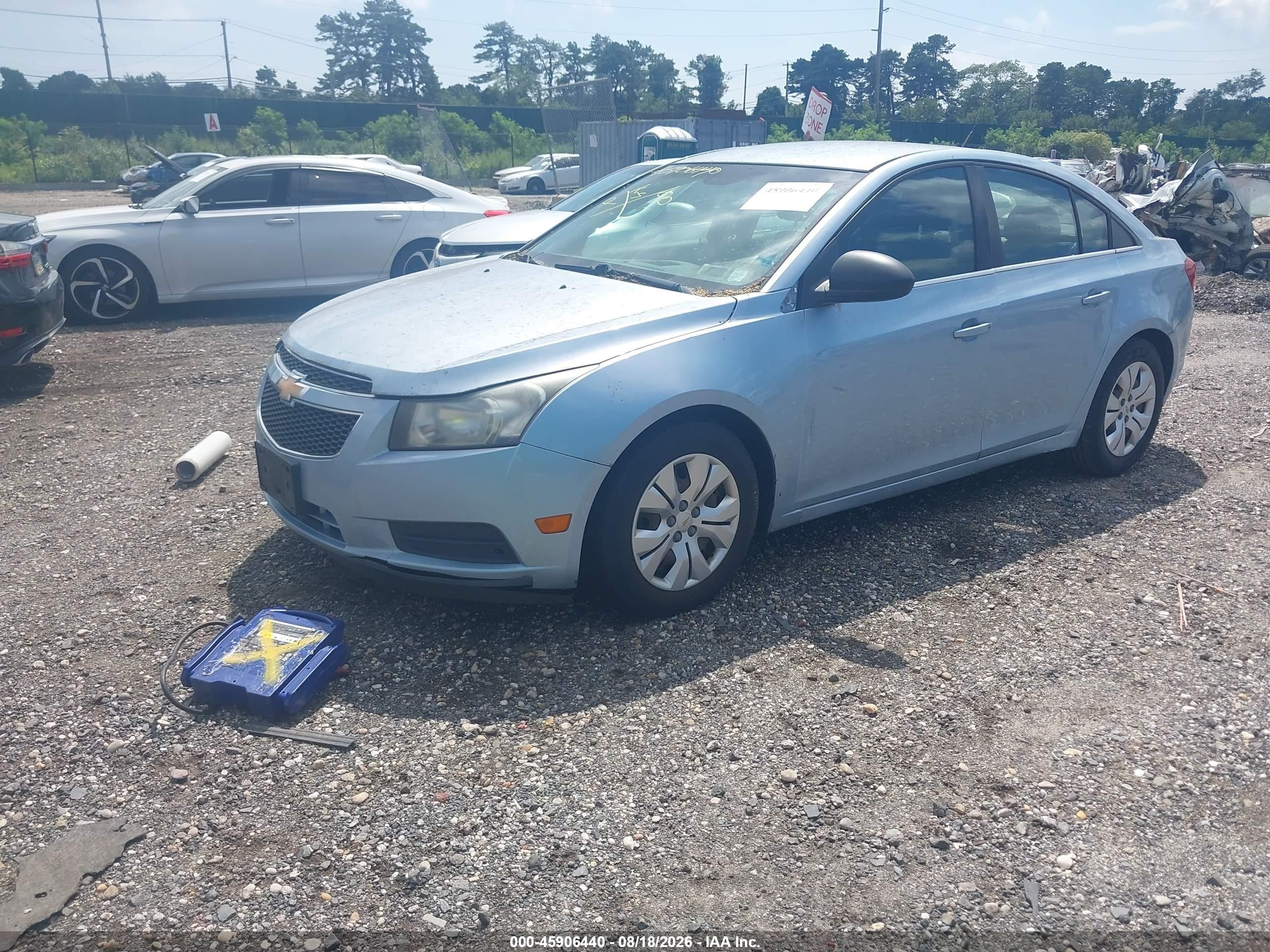 2012 Chevrolet Cruze Ls Blue vin: 1G1PC5SH5C7290245