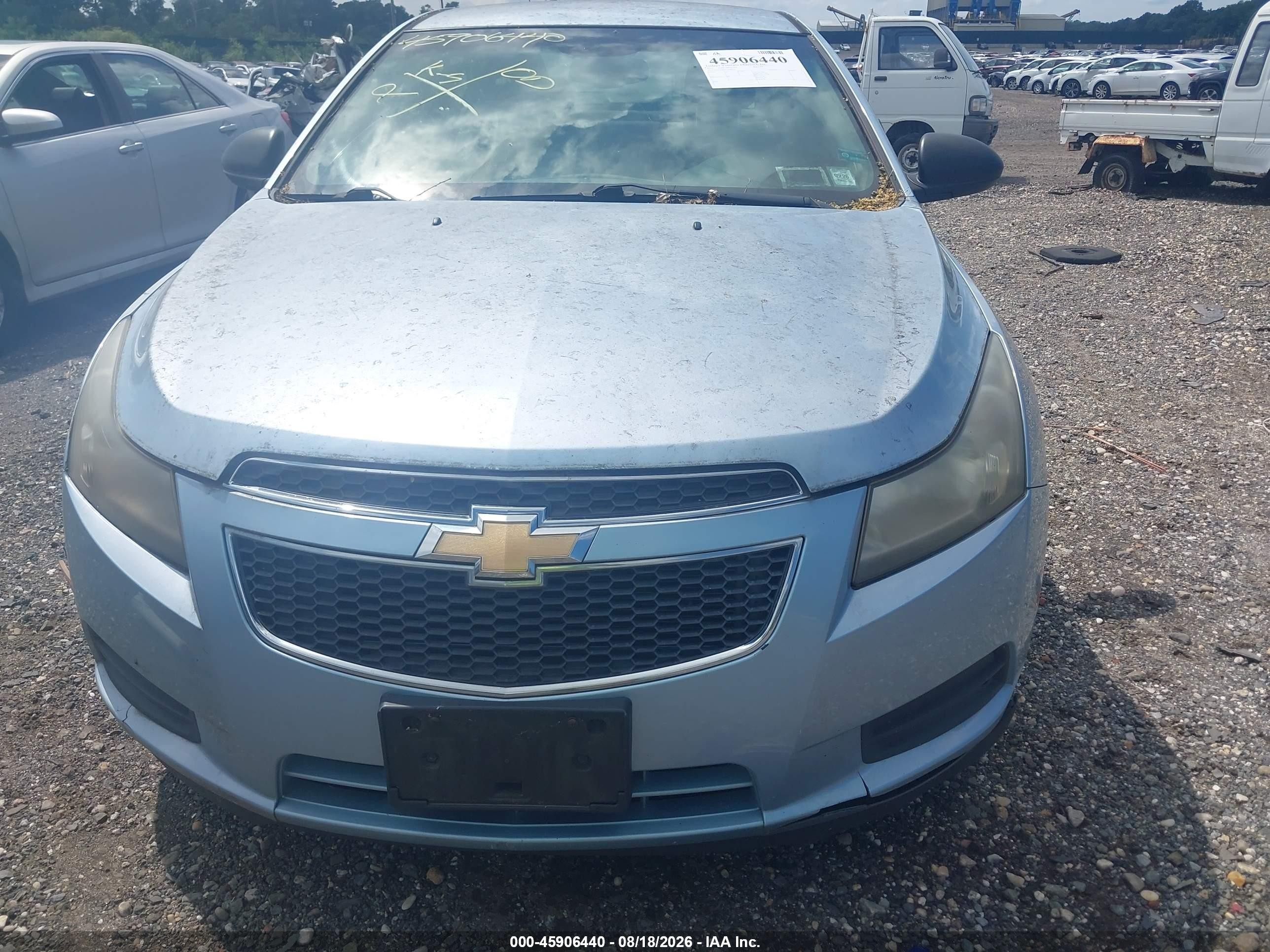 2012 Chevrolet Cruze Ls Blue vin: 1G1PC5SH5C7290245