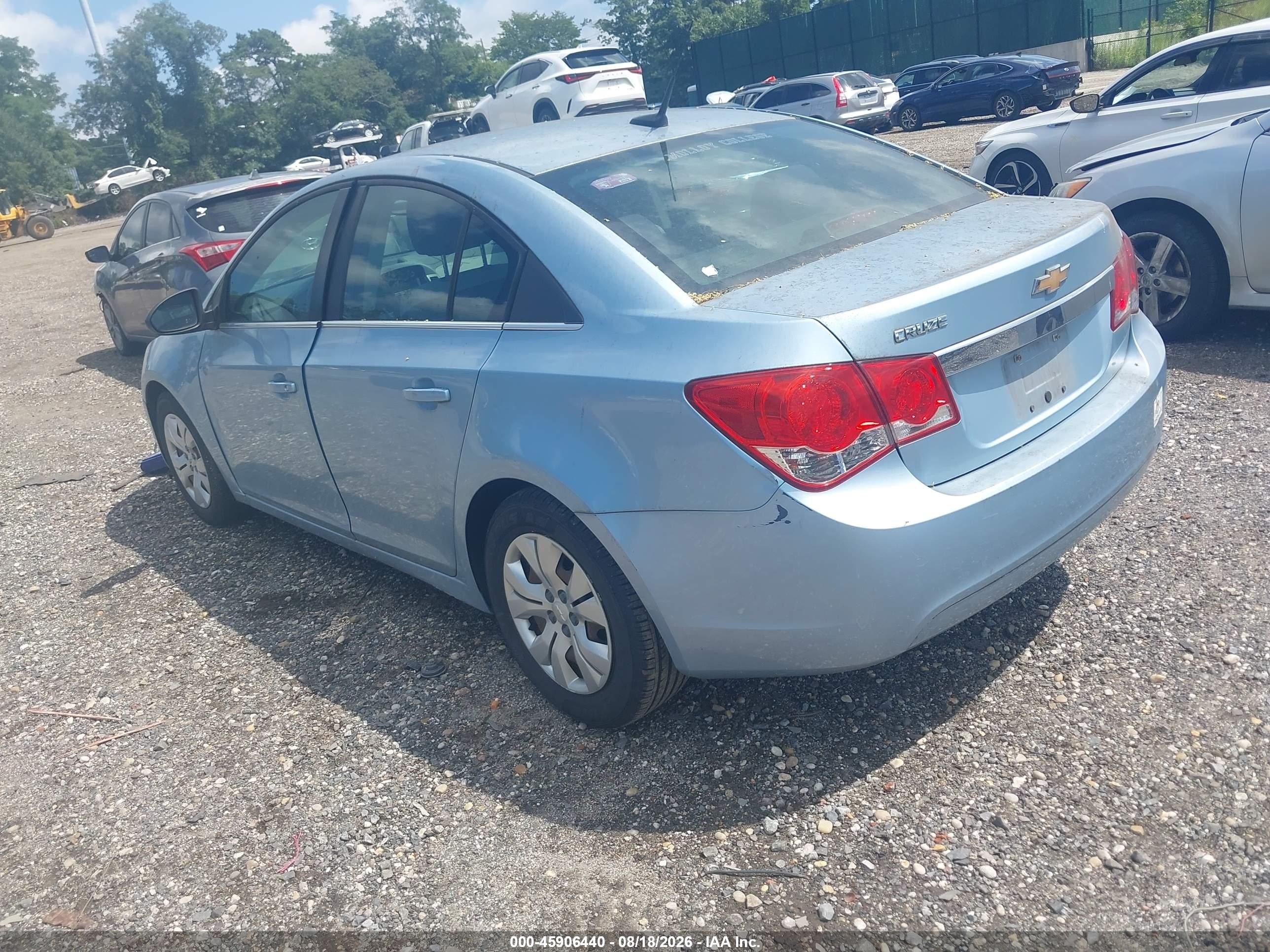 2012 Chevrolet Cruze Ls Blue vin: 1G1PC5SH5C7290245