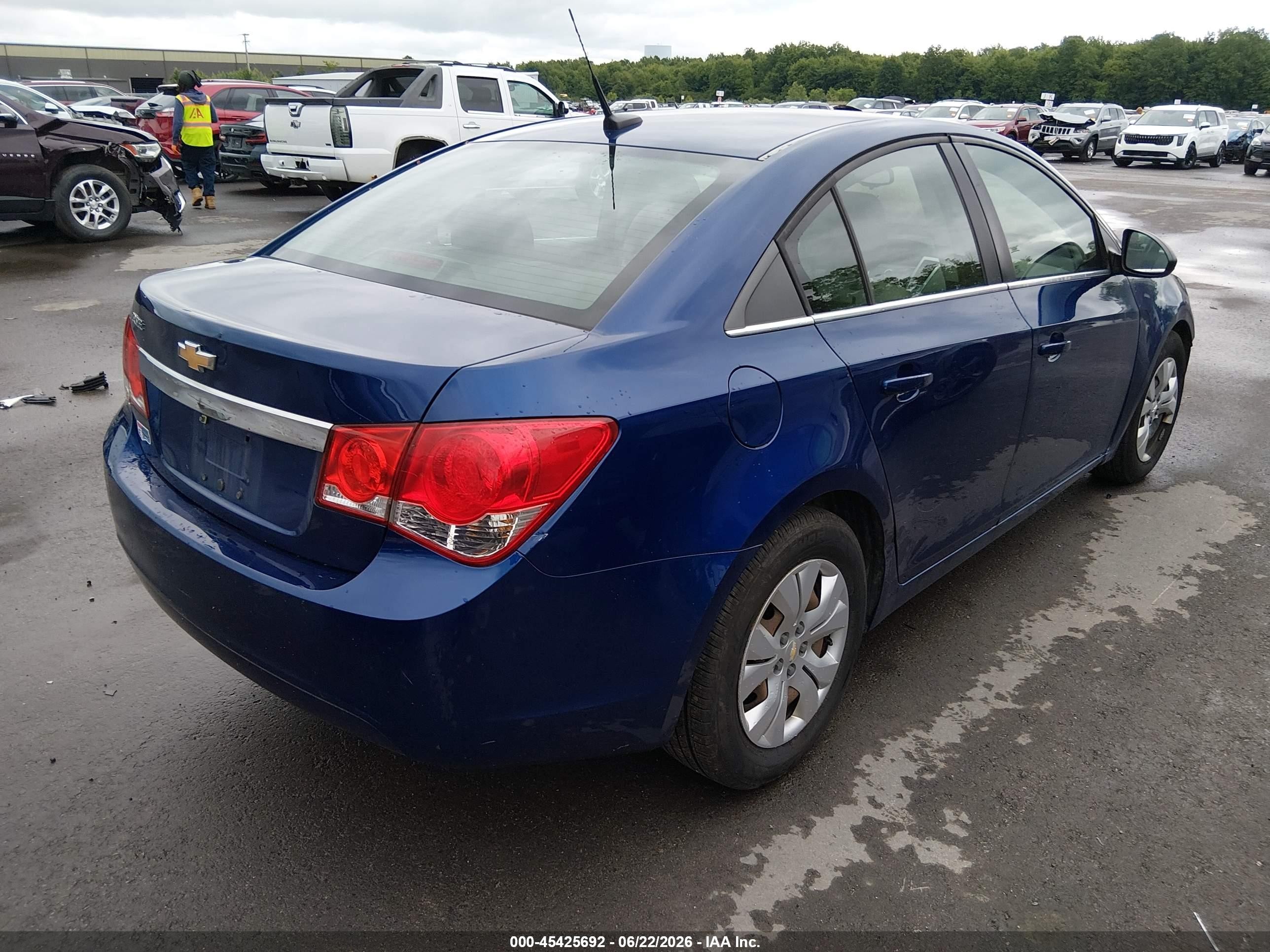 2012 Chevrolet Cruze Ls Blue vin: 1G1PC5SH5C7306654