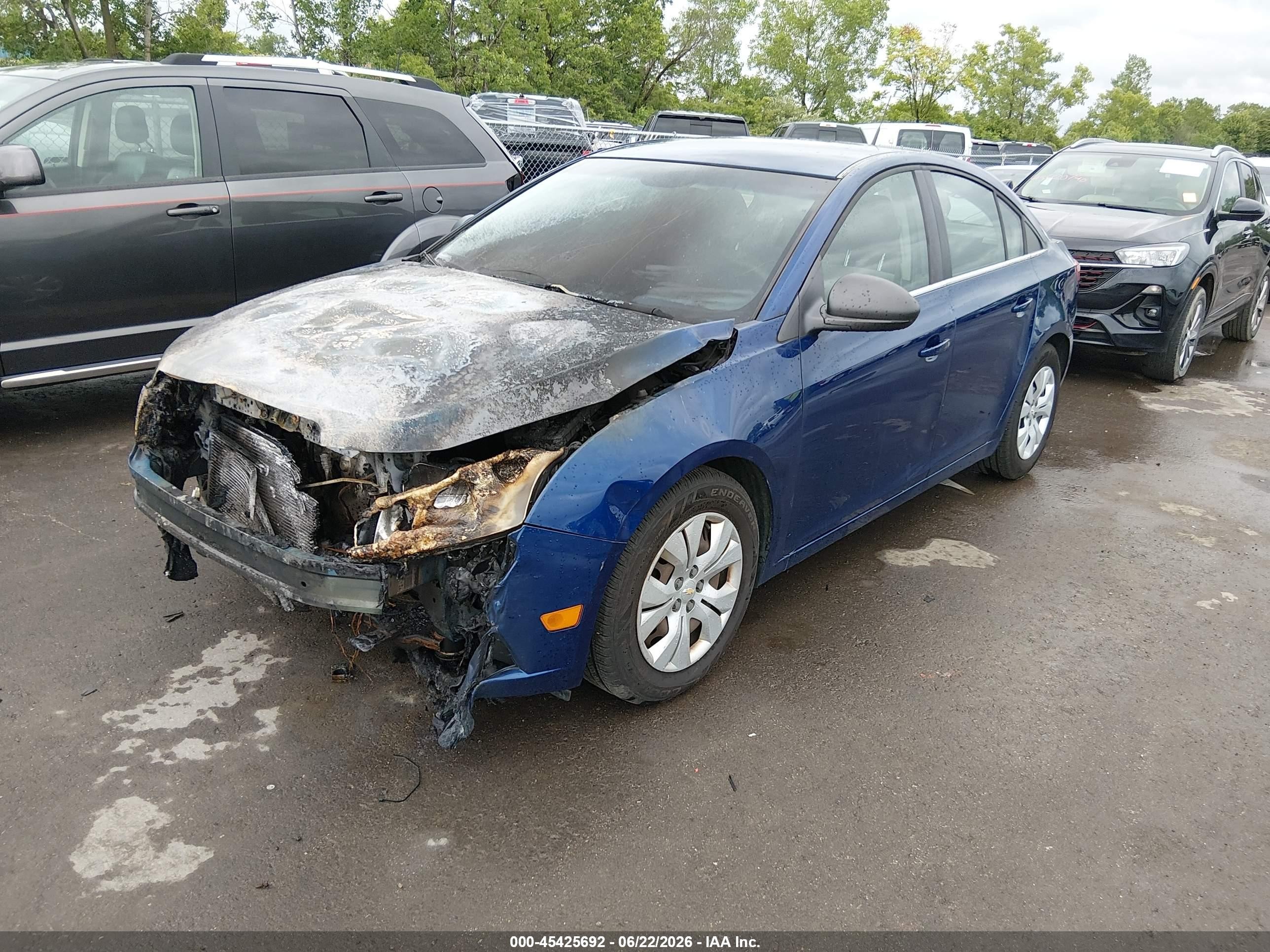 2012 Chevrolet Cruze Ls Blue vin: 1G1PC5SH5C7306654