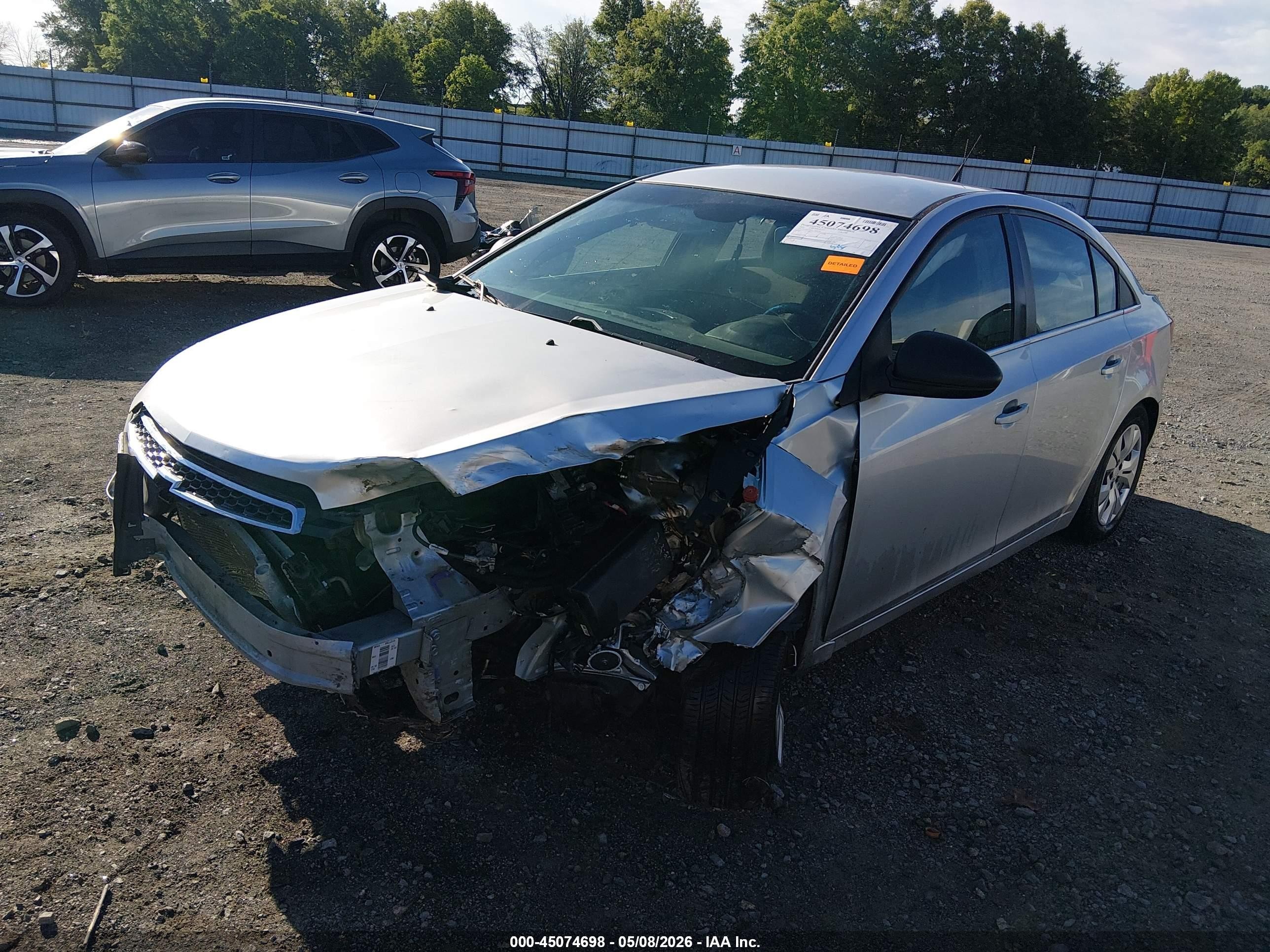 2012 Chevrolet Cruze Ls Silver vin: 1G1PC5SH5C7362576