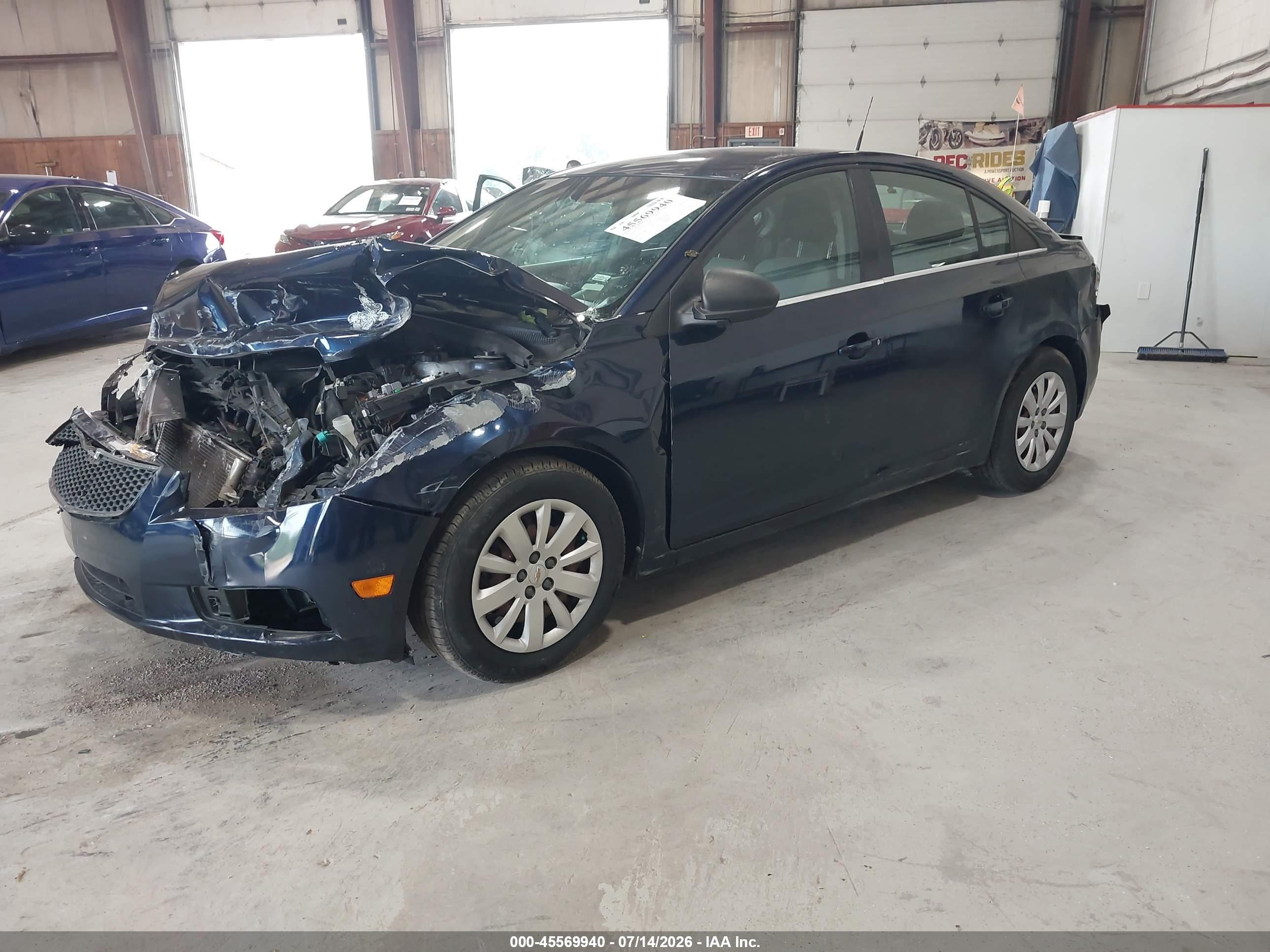 2011 Chevrolet Cruze Ls Blue vin: 1G1PC5SH6B7117820