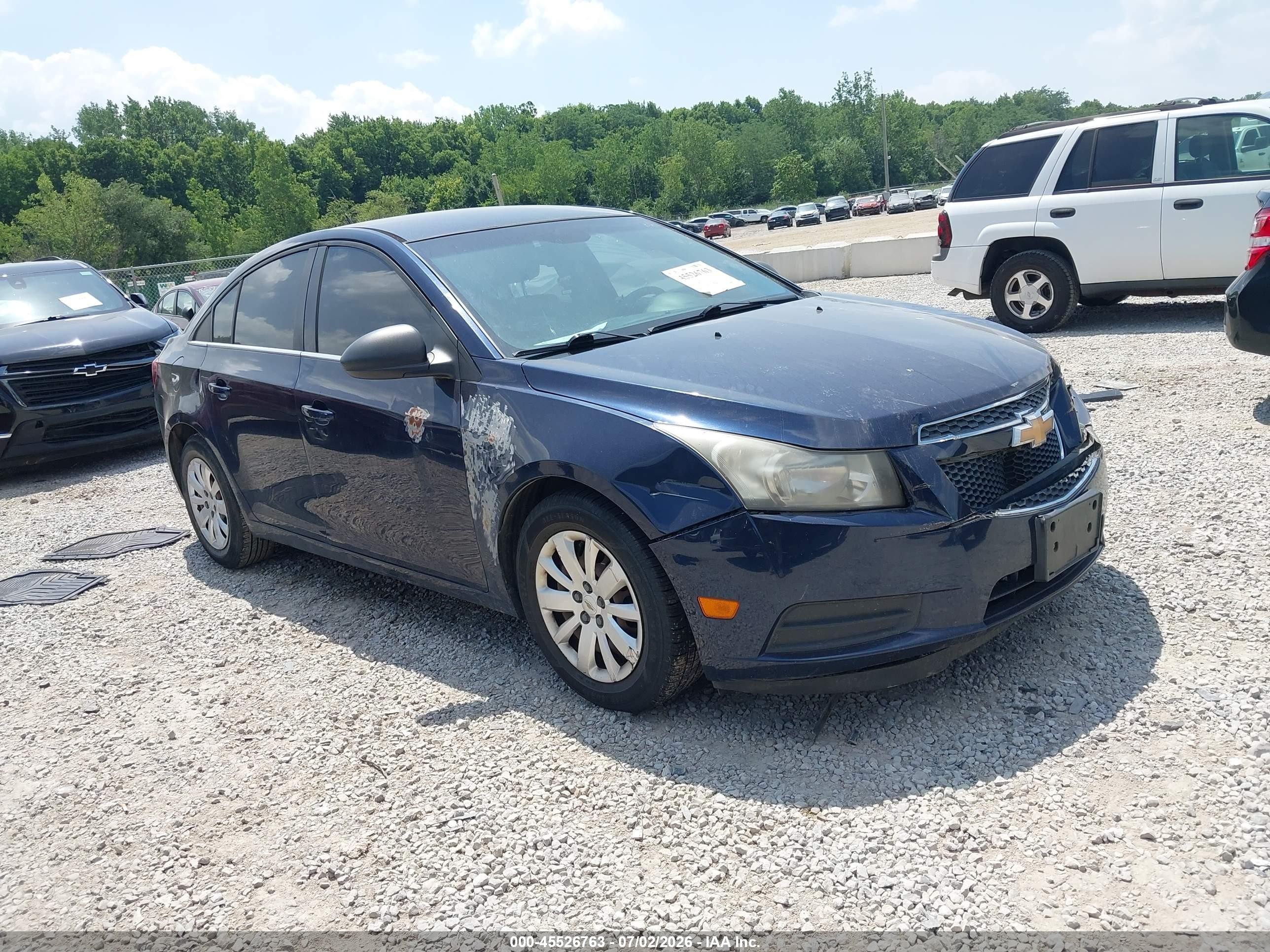 2011 Chevrolet Cruze Ls Blue vin: 1G1PC5SH6B7131412