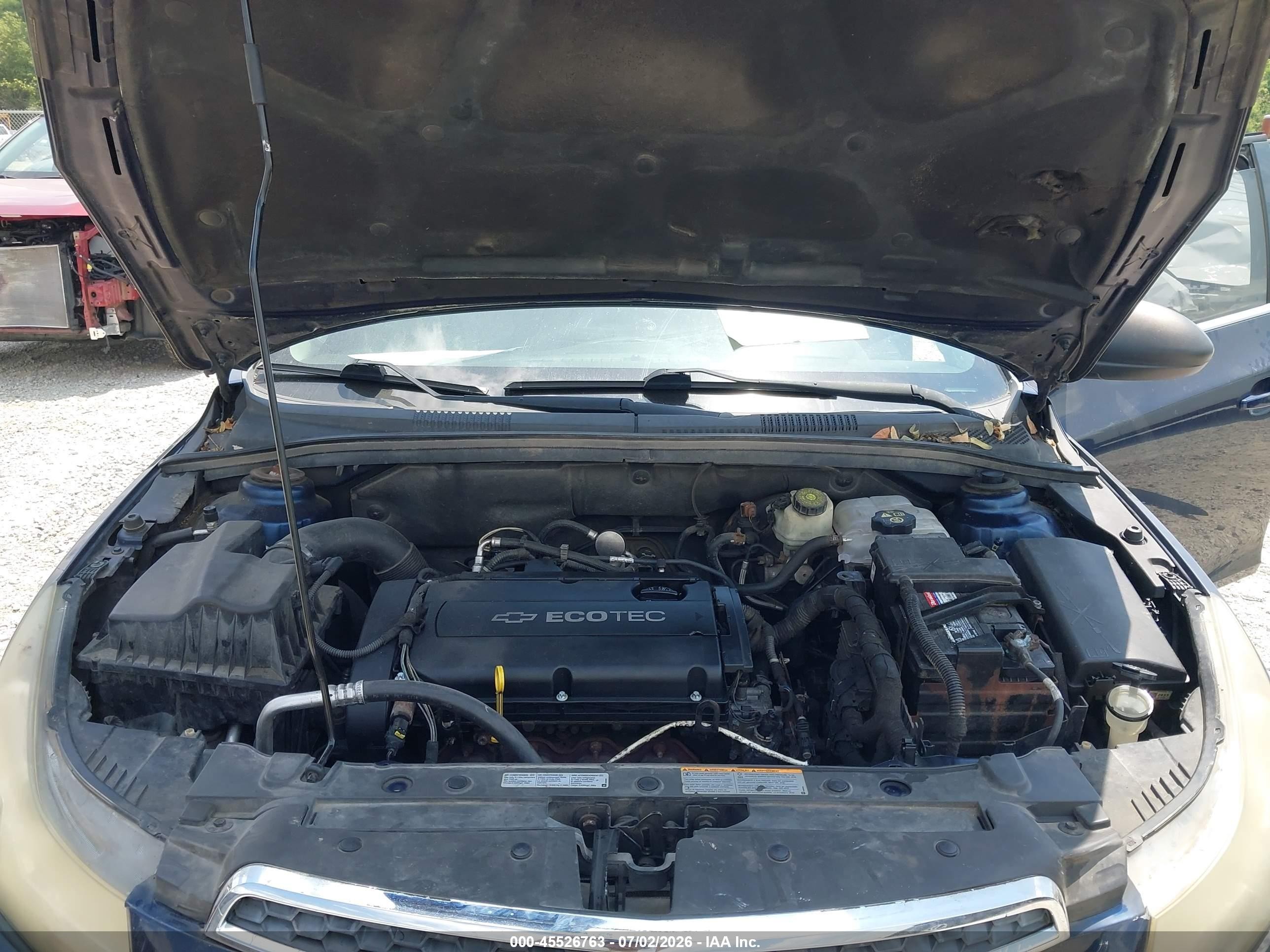 2011 Chevrolet Cruze Ls Blue vin: 1G1PC5SH6B7131412