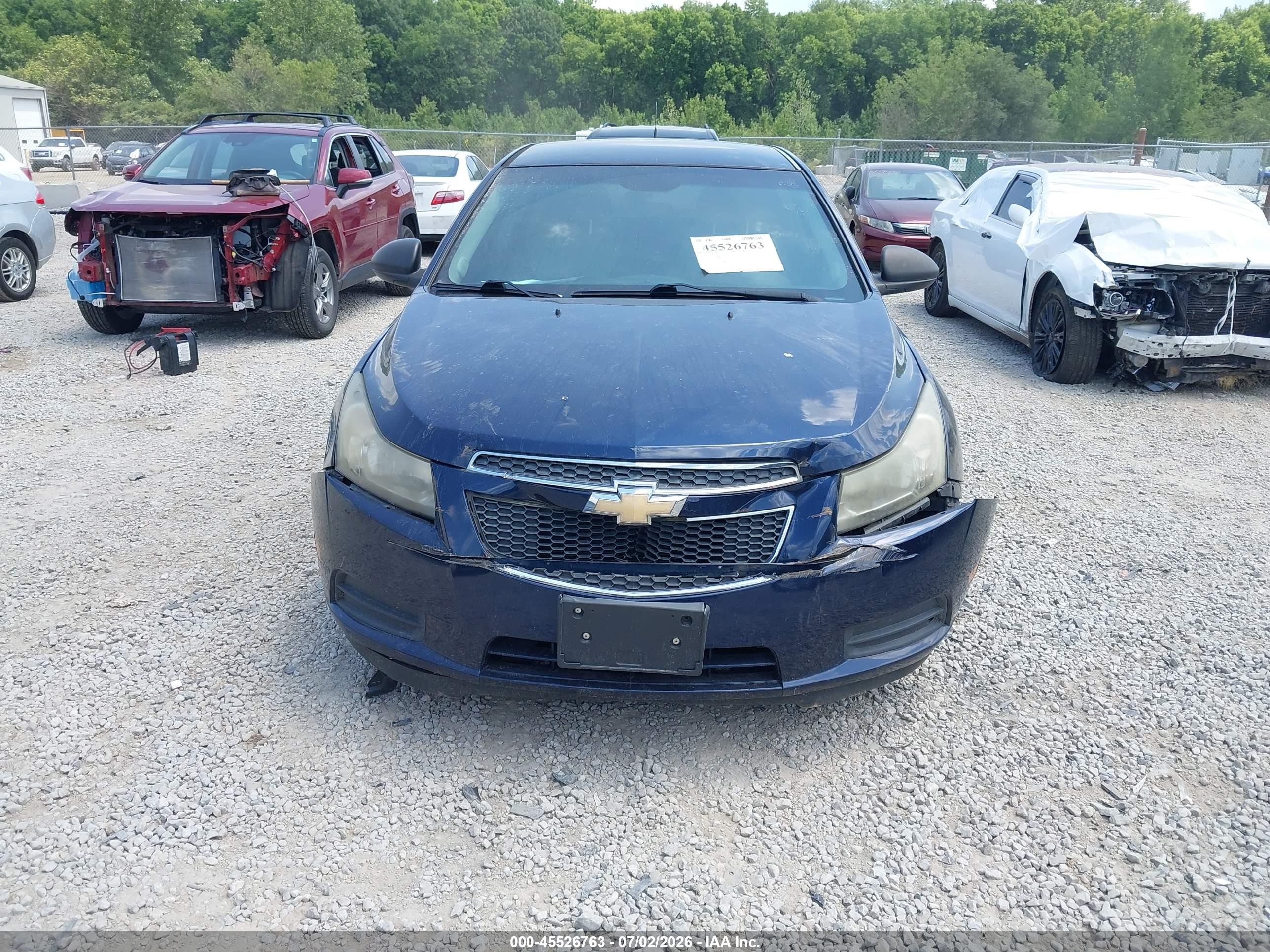 2011 Chevrolet Cruze Ls Blue vin: 1G1PC5SH6B7131412